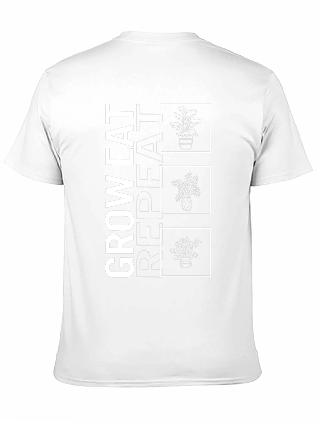 Black Grow Eat Repeat T-Shirt view 11