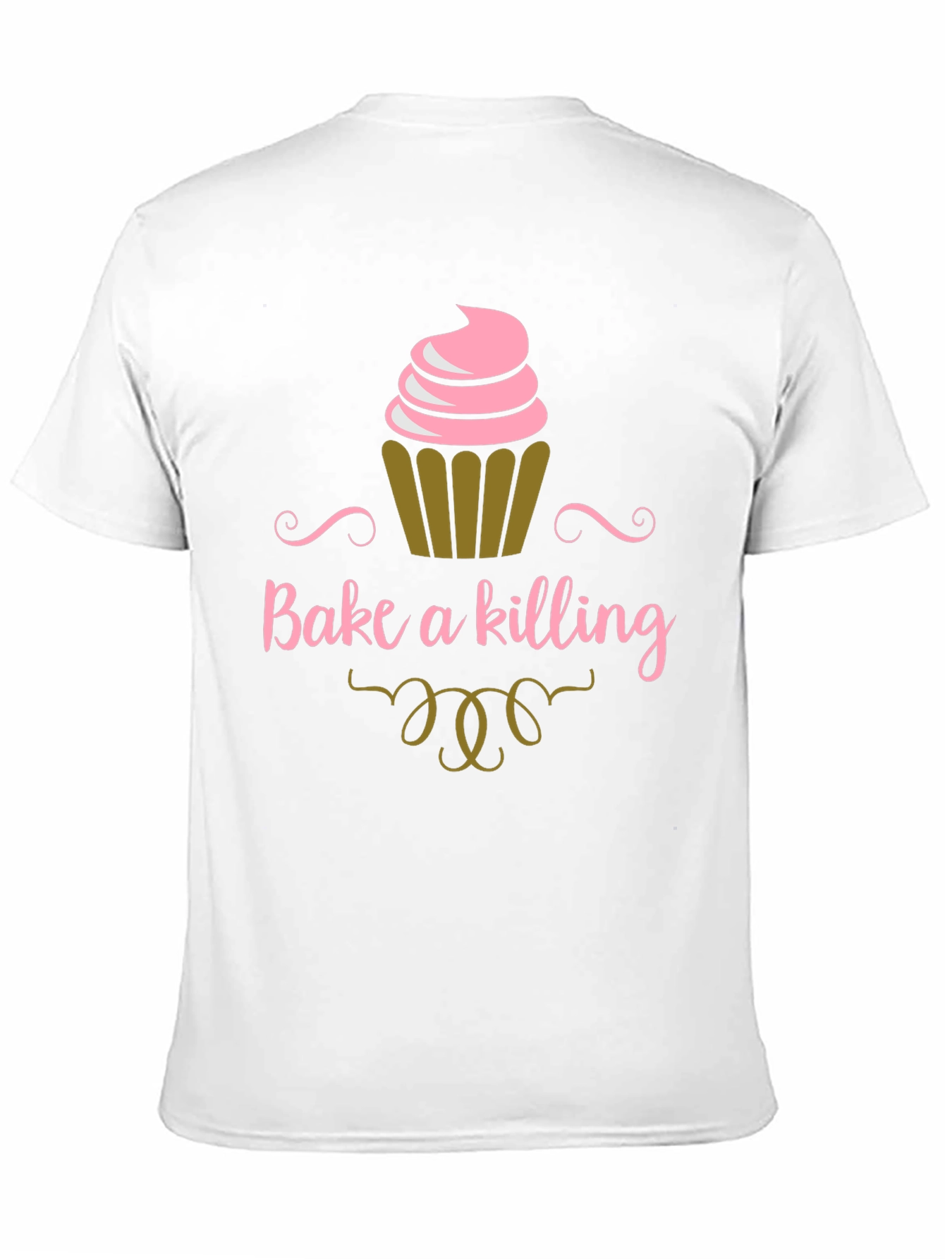 Black Bake a Killing T-Shirt - Funny Cupcake Tee view 11
