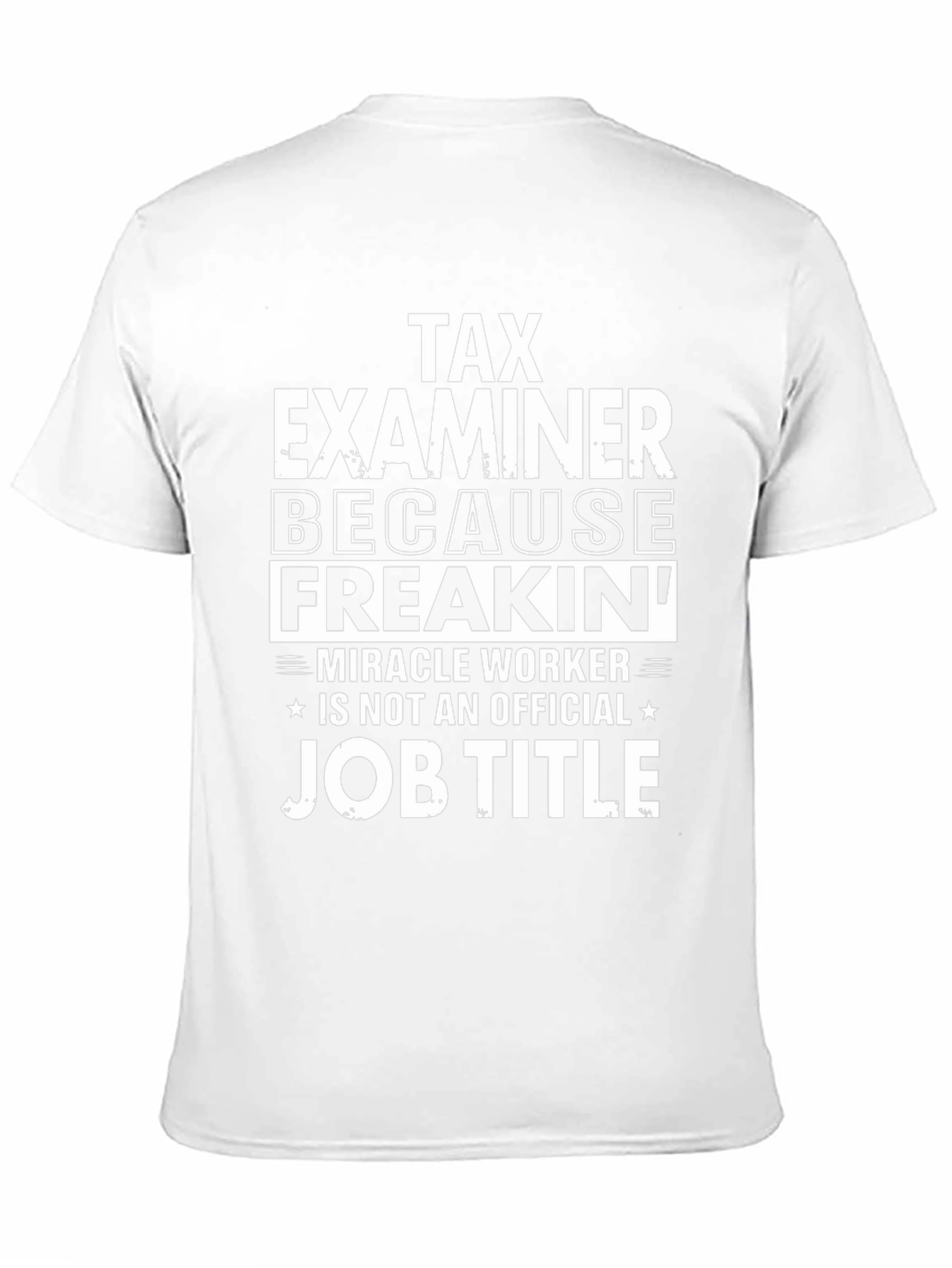 Black Tax Examiner Novelty Graphic T-Shirt view 11