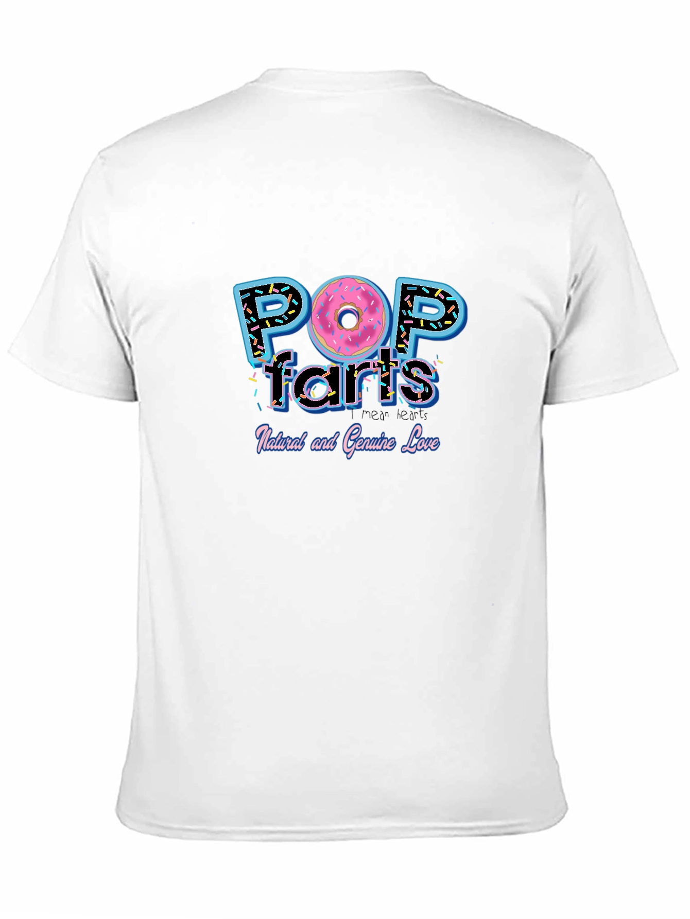 Black Pop Farts T-Shirt - Funny Donut Graphic Tee view 11