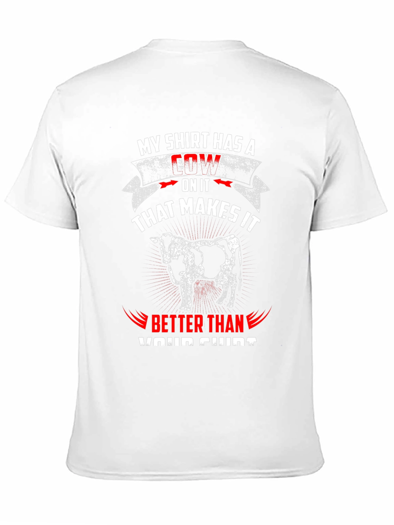 Black Cow T-Shirt: My Shirt Has A Cow, Better Than Yours view 11