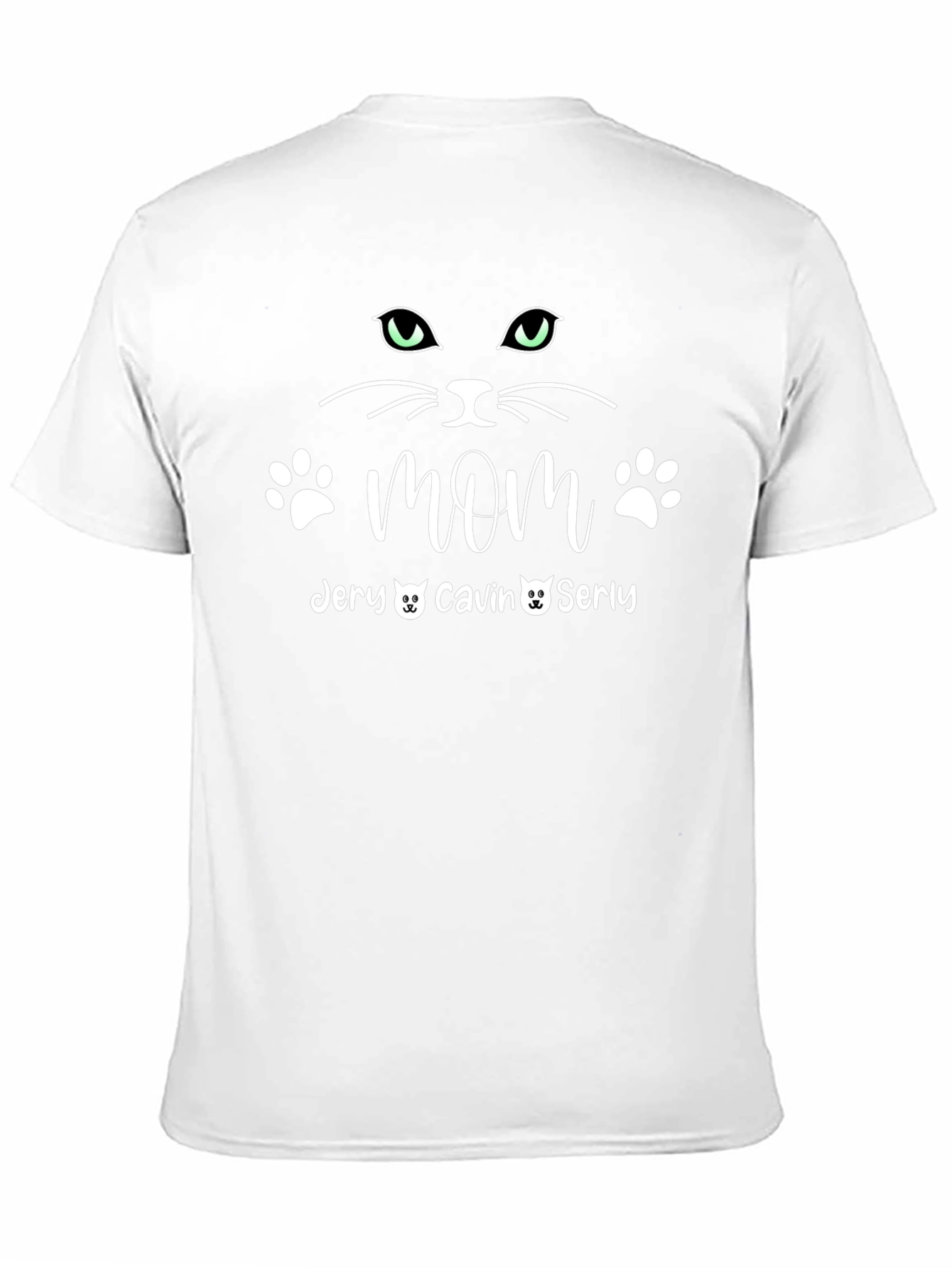 Black Cat Mom Personalized T-Shirt view 11