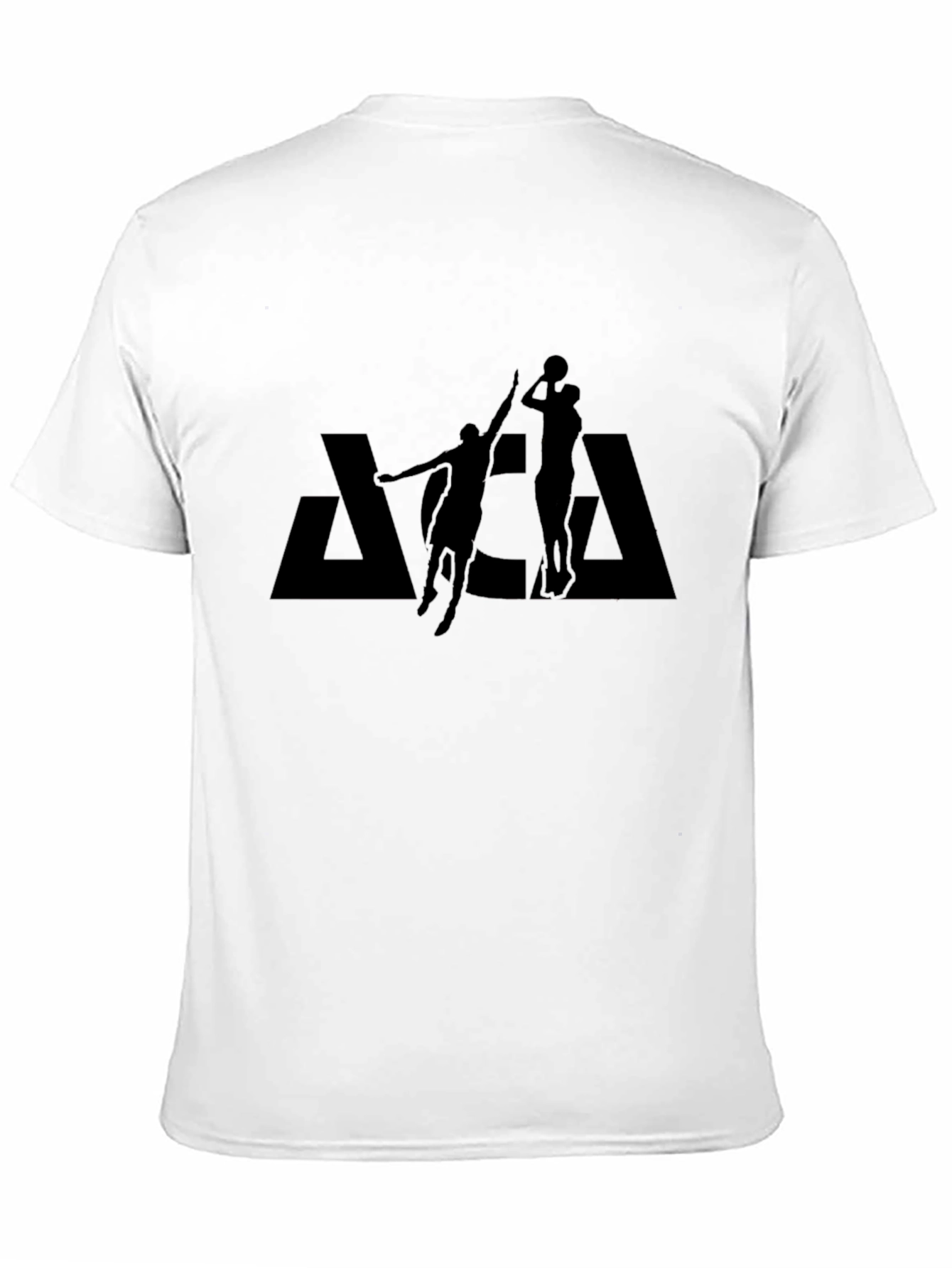 Black Basketball Silhouette Black T-Shirt view 11