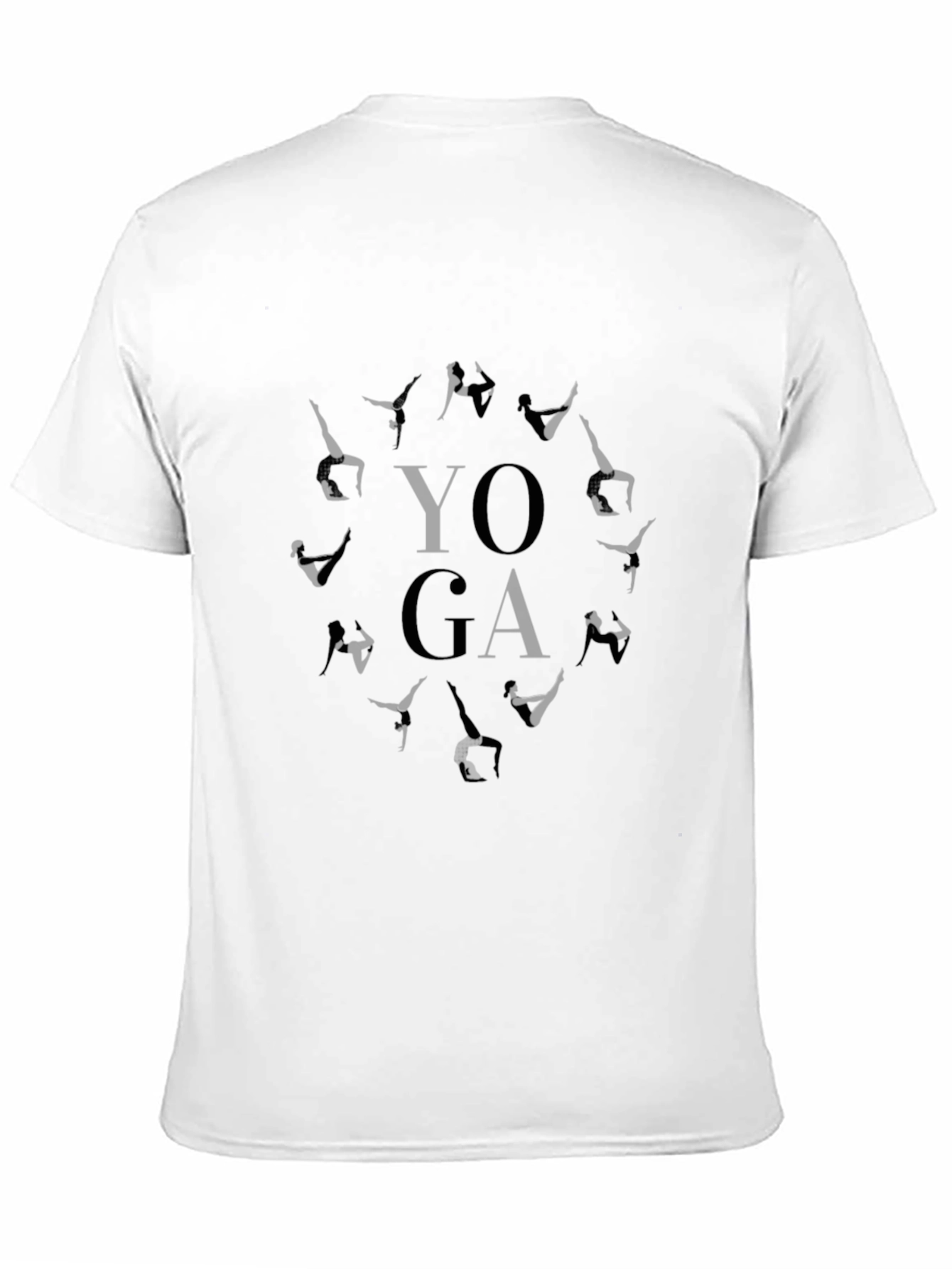 Black Yoga Pose Graphic T-Shirt view 11