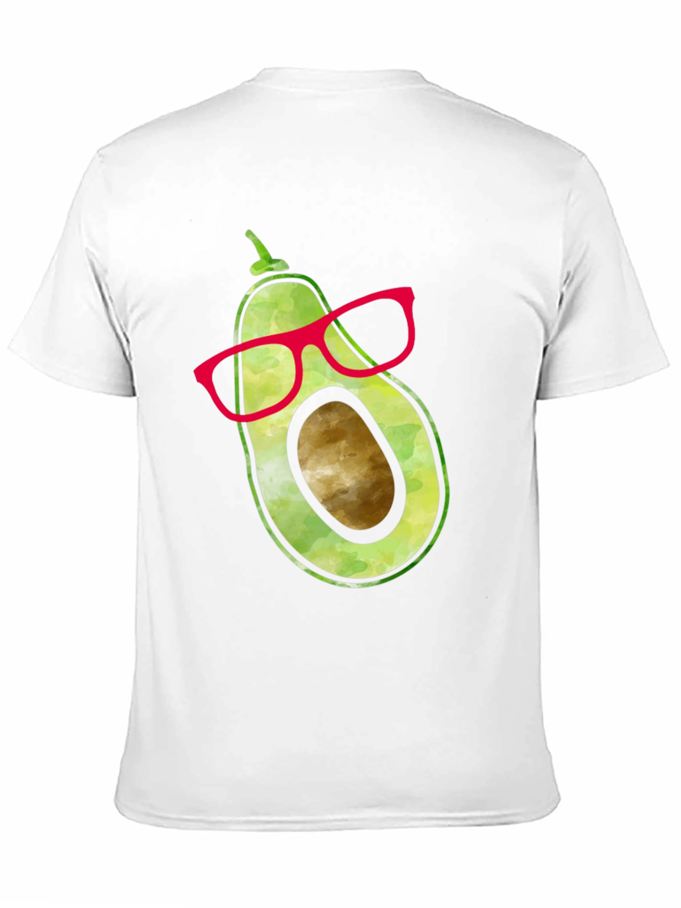 Black Cool Avocado with Glasses Graphic Tee view 11
