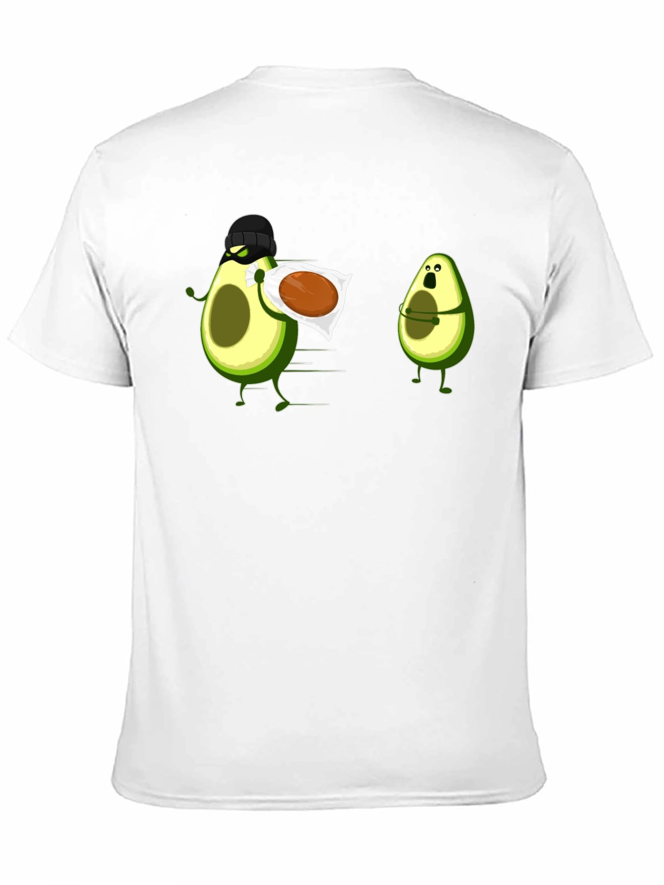 Black Avocado Thief Graphic Tee - Funny Fruit Humor view 11