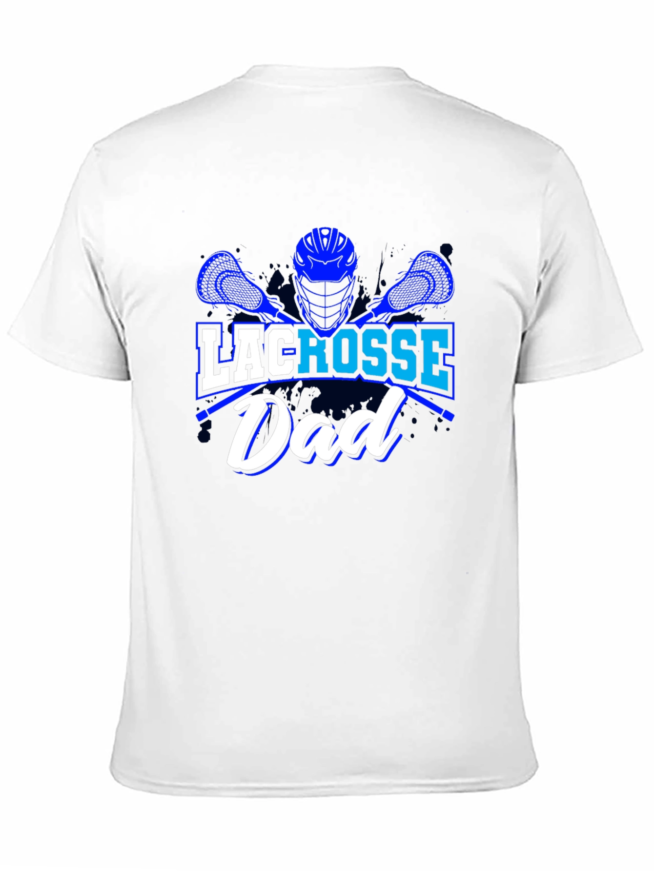 Black Lacrosse Dad T-Shirt view 11