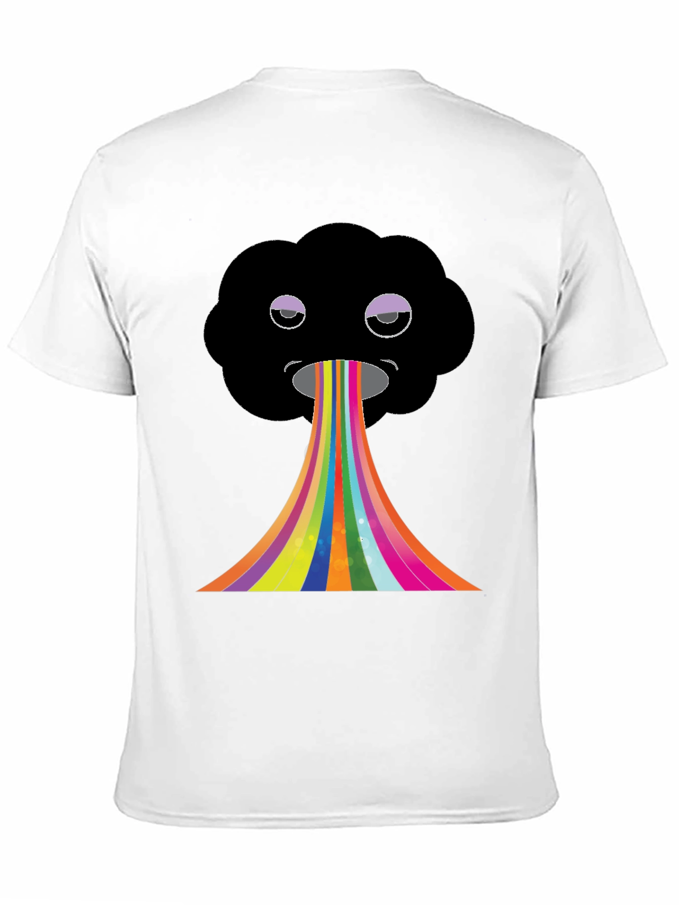 Black Rainbow Cloud Graphic Tee view 11