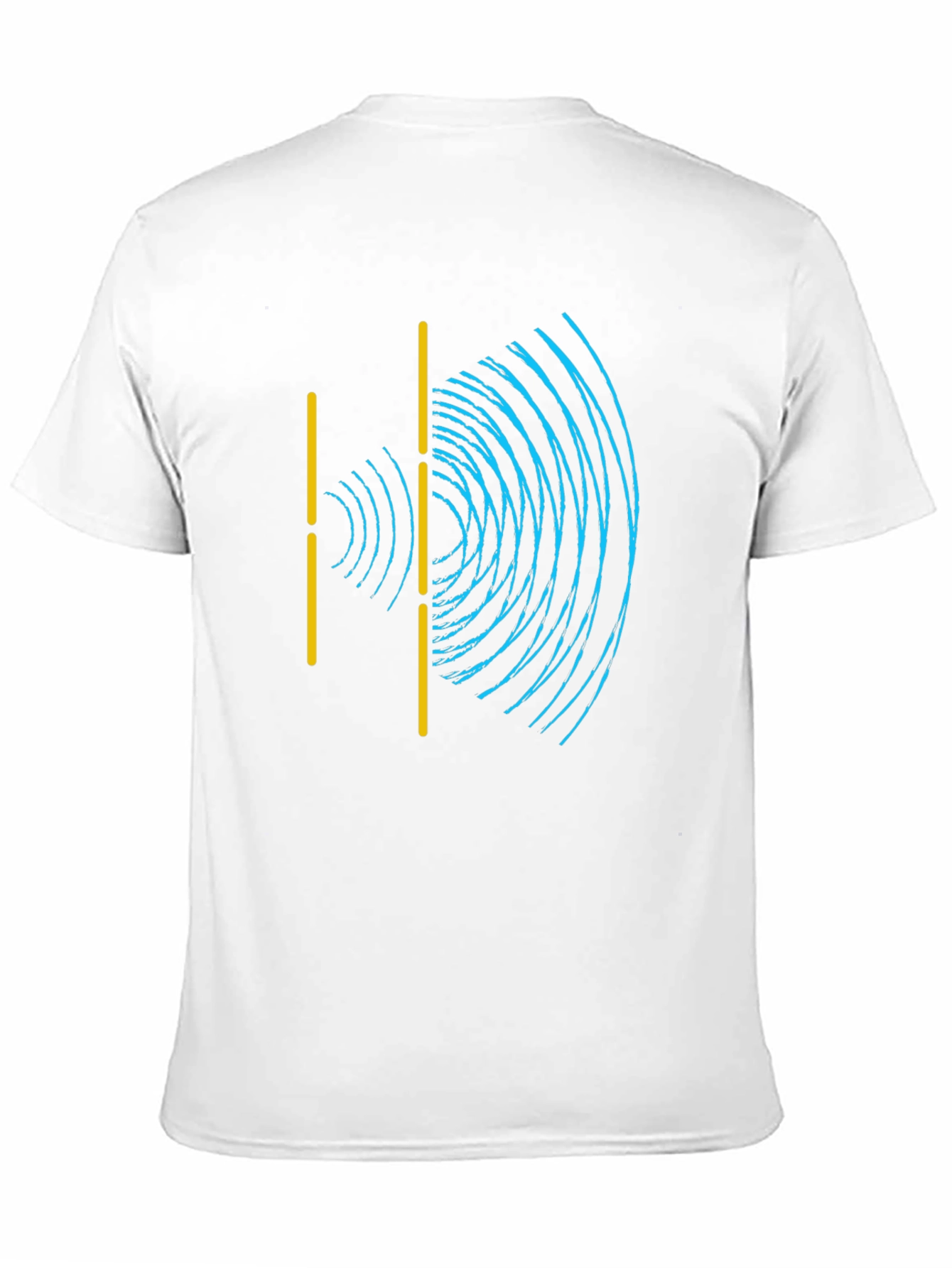 Black Wave Interference Black T-Shirt - Science Physics Tee view 11