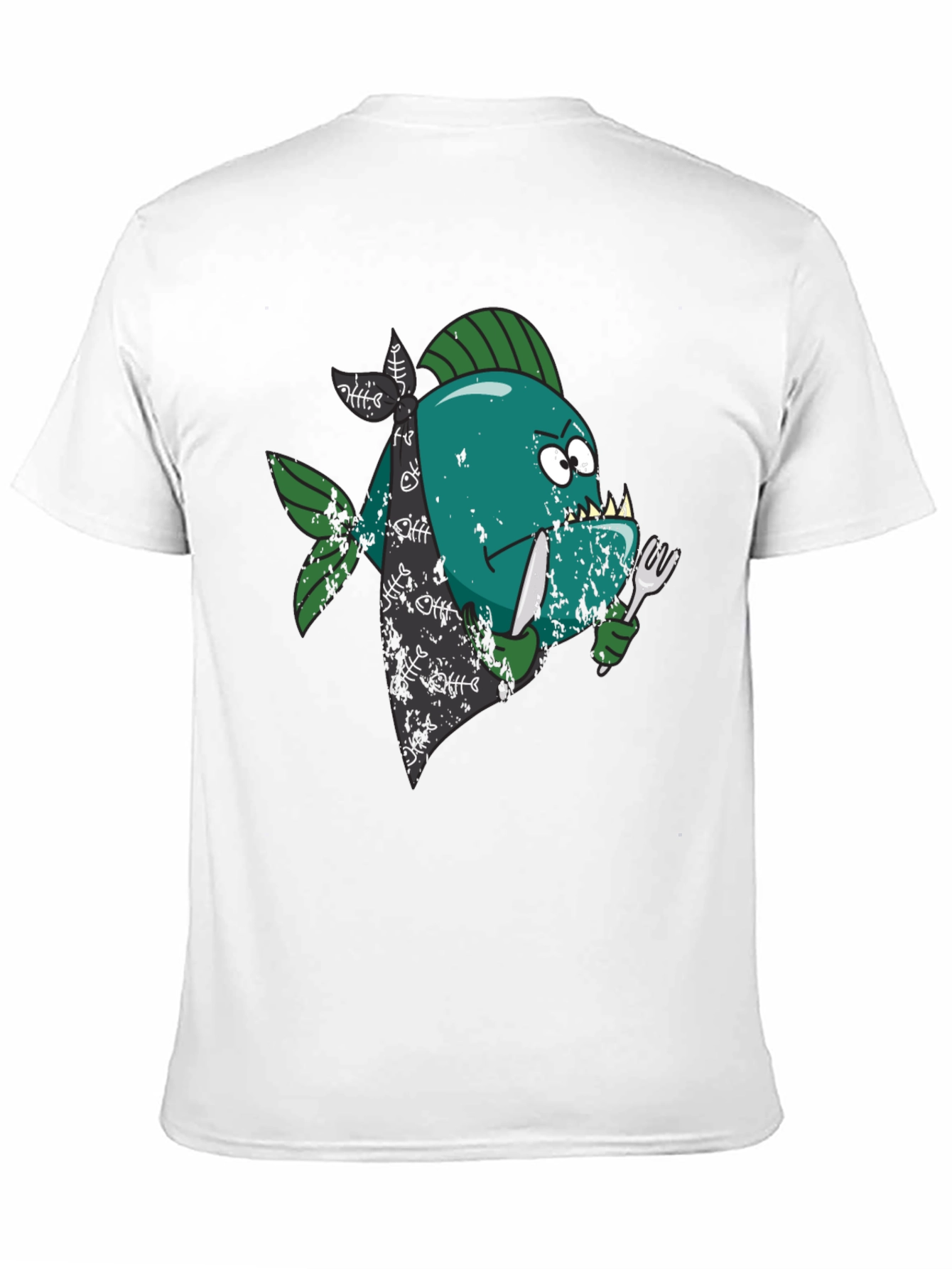 Black Piranha Black T-Shirt view 11