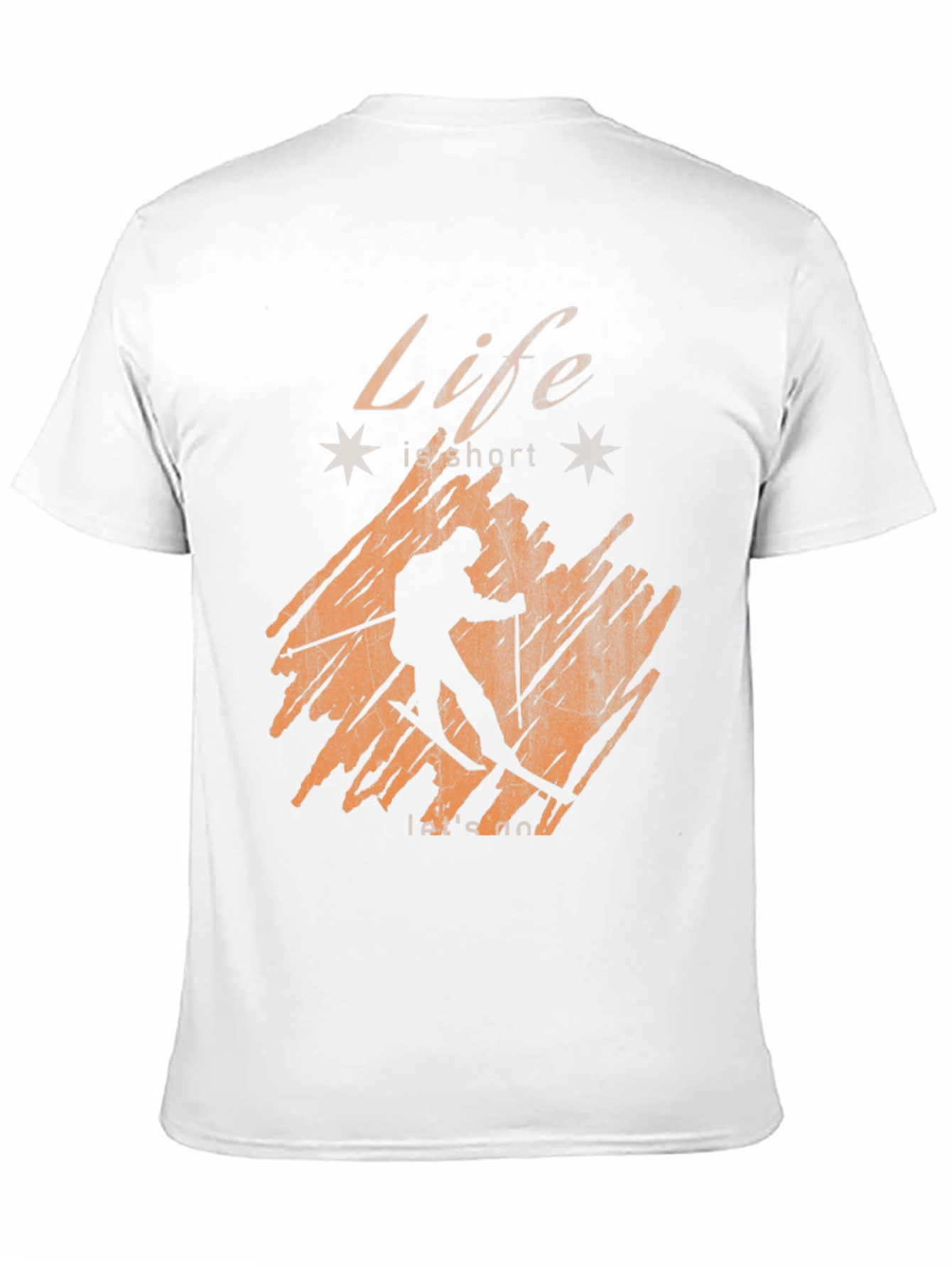Black Life is Short Ski T-Shirt - Unisex view 11