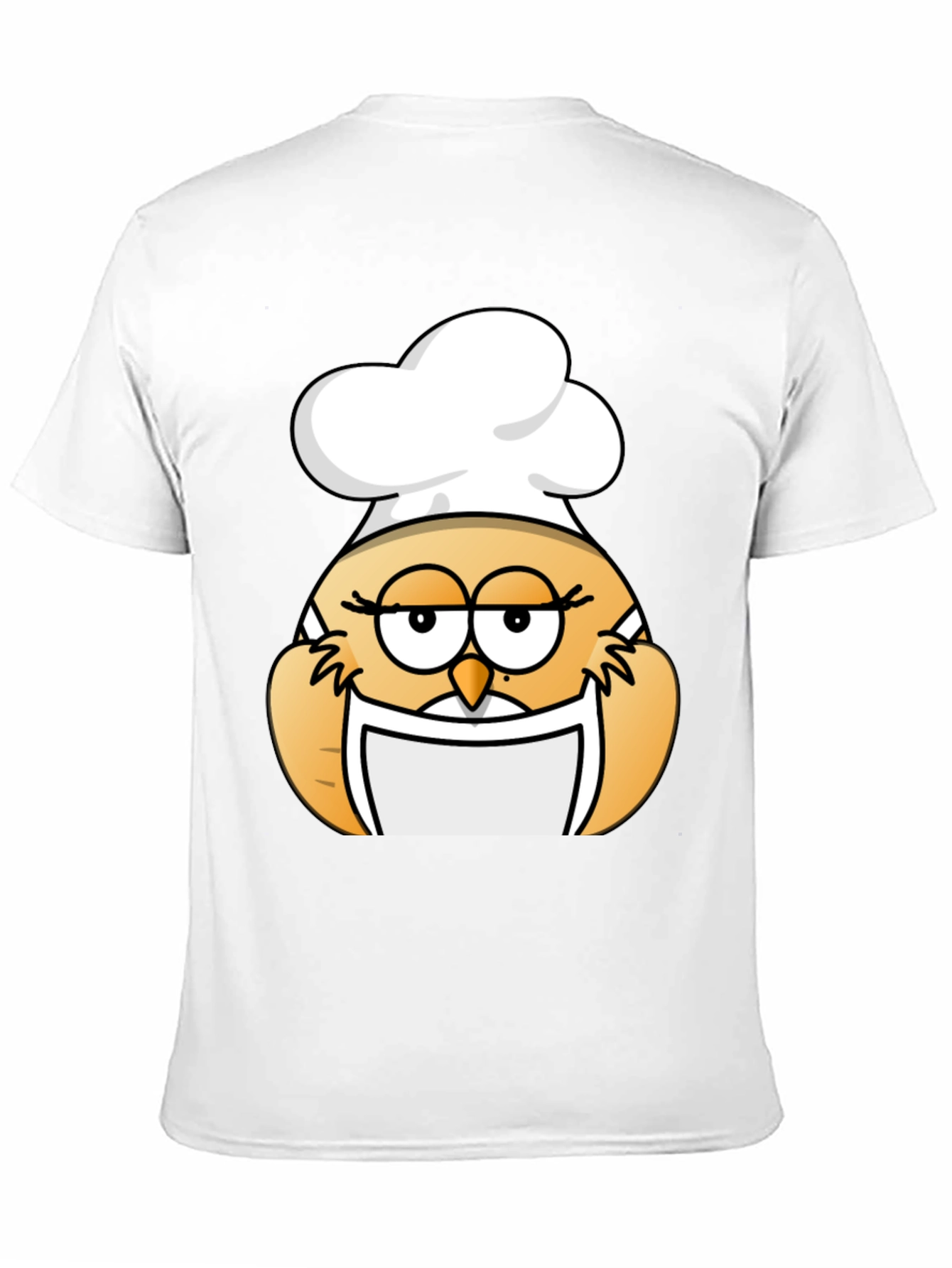 Black Chef Owl Graphic Tee - Black Cotton Blend view 11