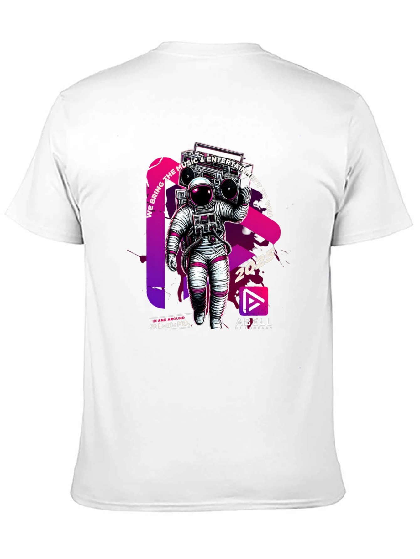 Black Astronaut Music T-Shirt - We Bring the Music view 11