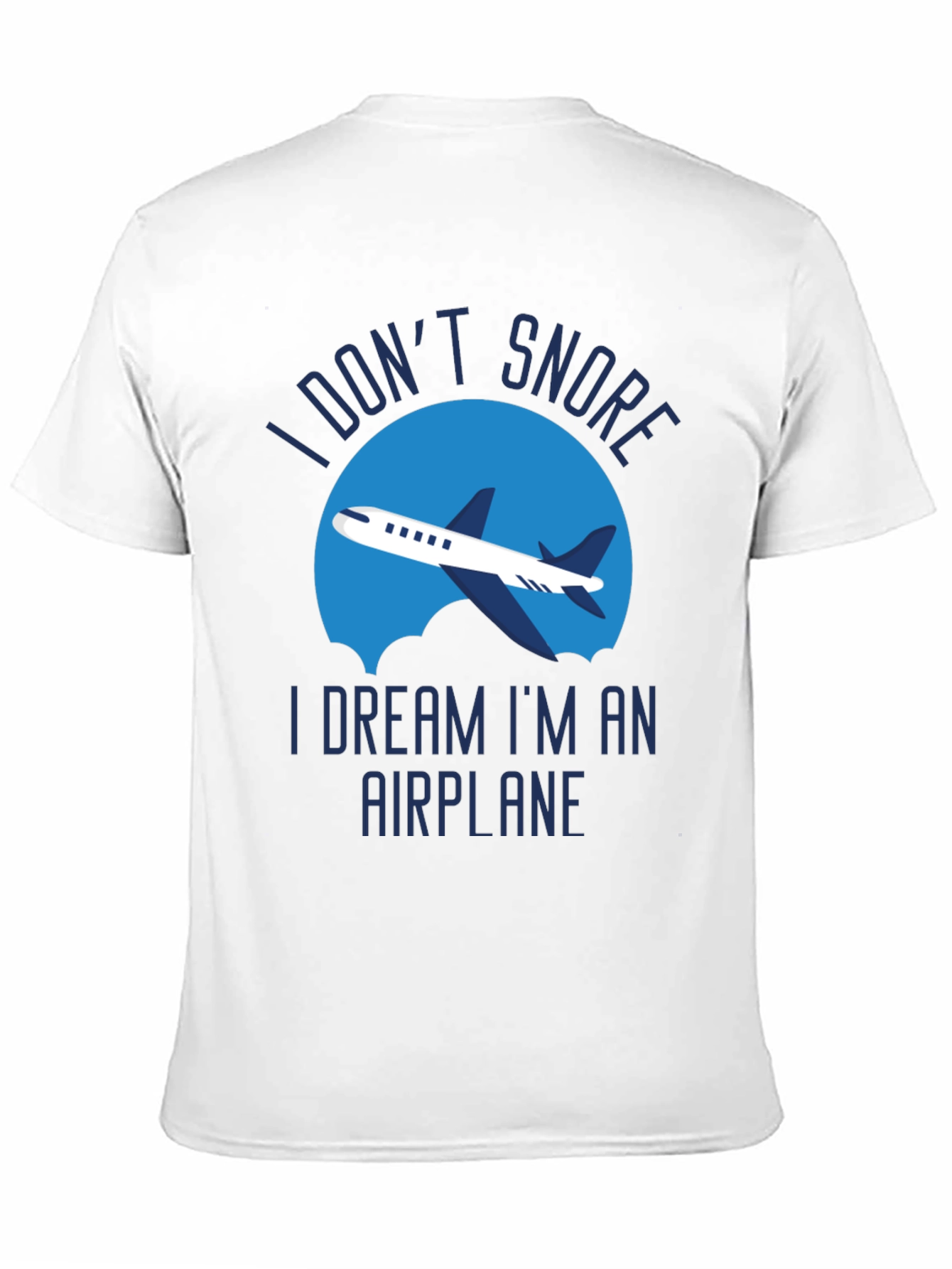 Black Funny Snoring Airplane T-Shirt view 11