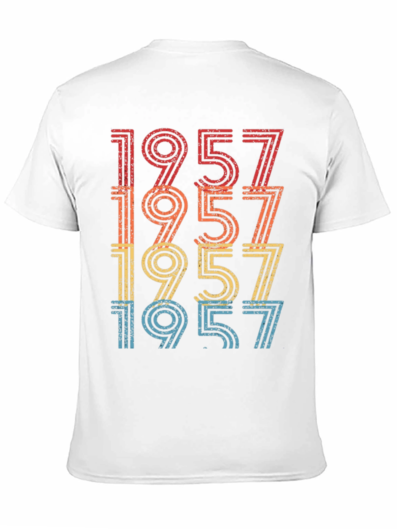 Black Retro 1957 Birthday Graphic T-Shirt view 11