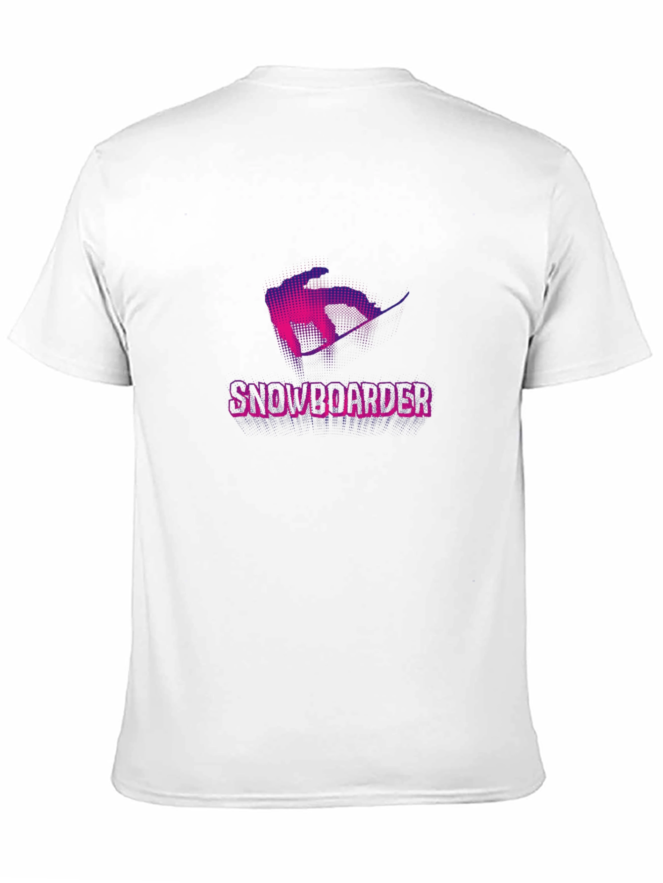 Black Snowboarder Graphic Tee - Black Cotton Casual Shirt view 11