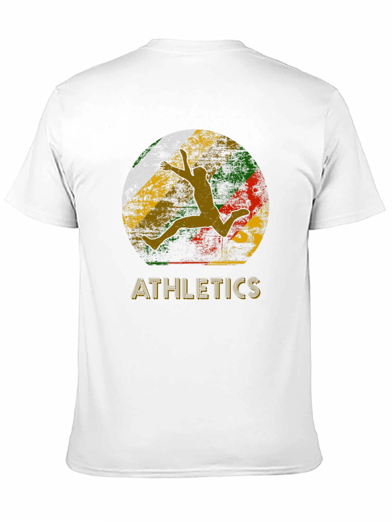 Black Retro Athletics Graphic Tee - Vintage Runner Design view 11