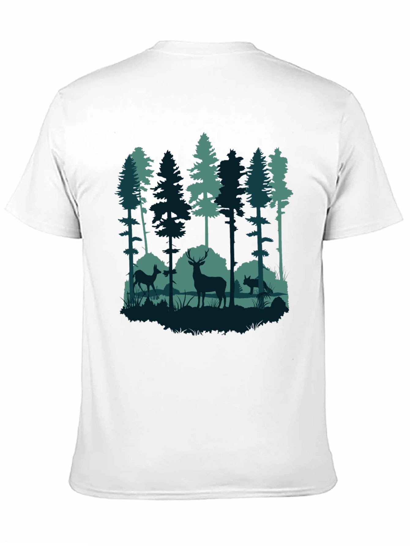 Black Nature Scene T-Shirt view 11