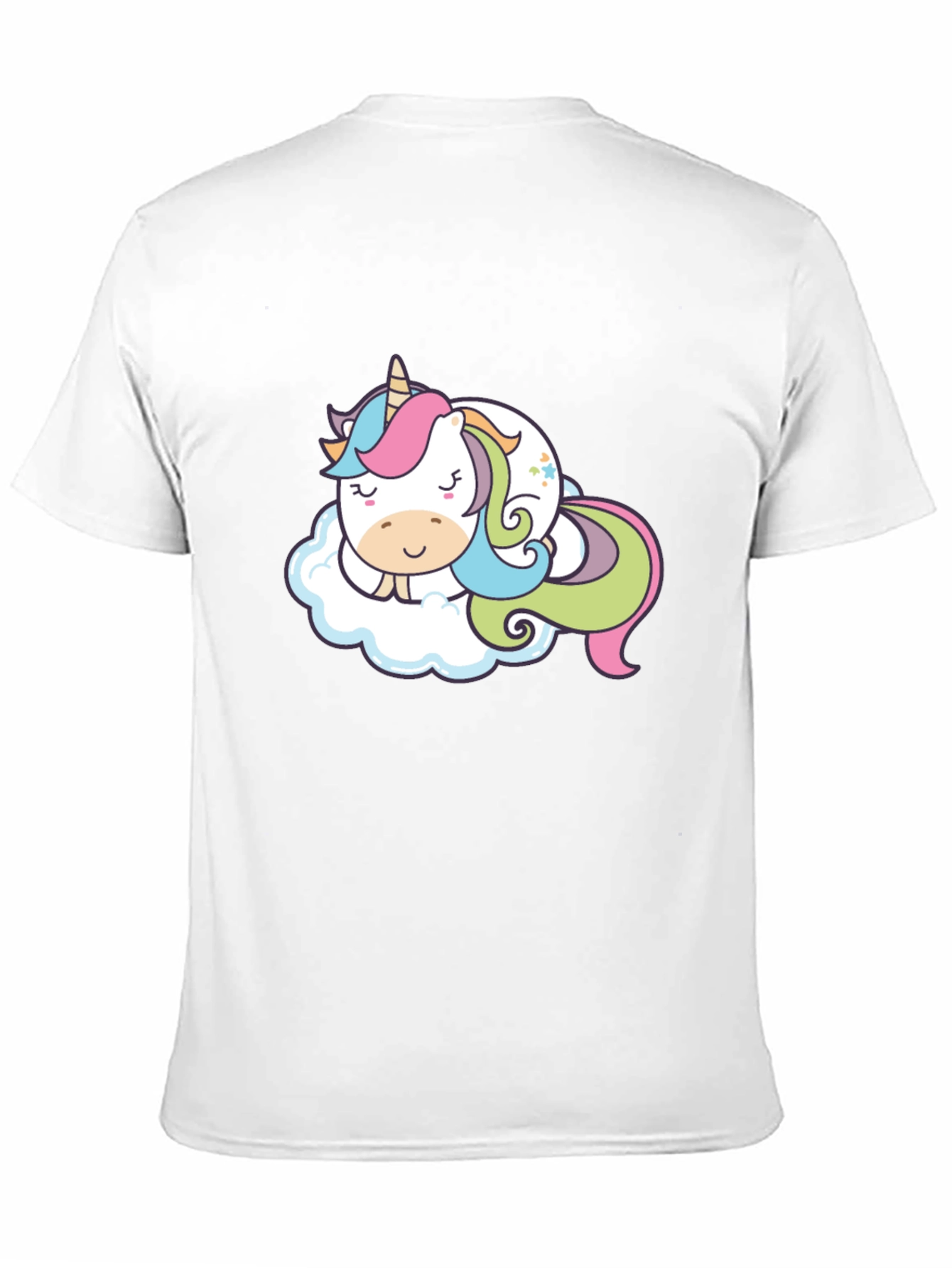 Black Unicorn Cloud Nap Graphic Tee - Black view 11