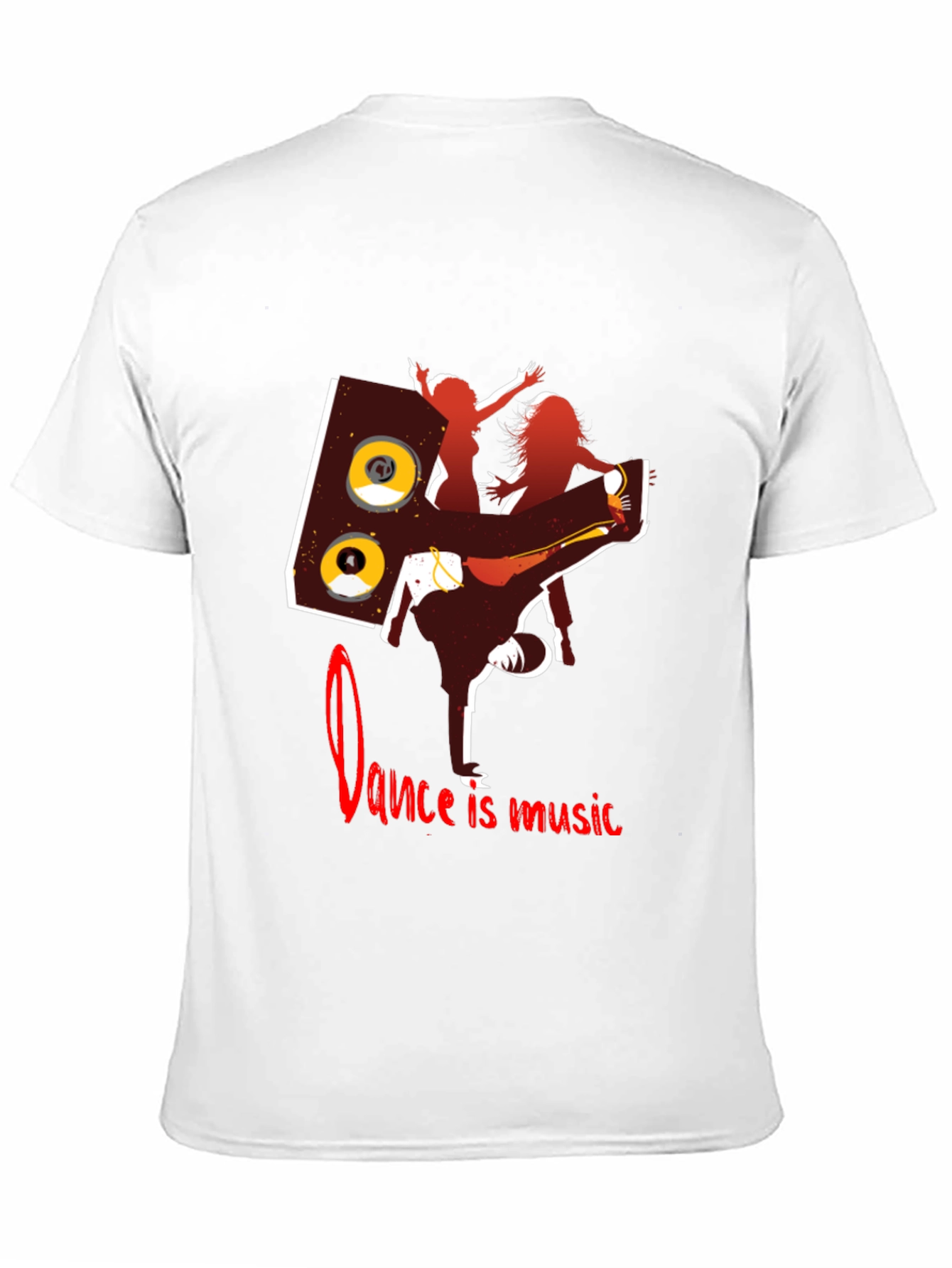 Black Dance is Music Graphic Tee view 11