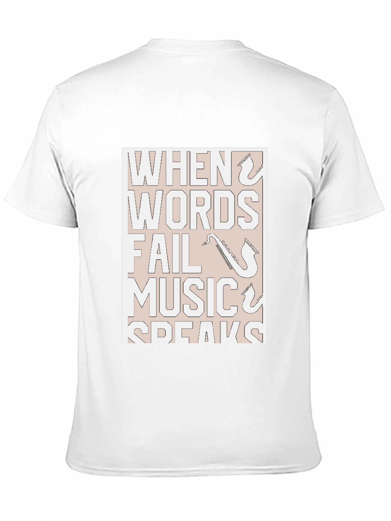 Black Music Speaks T-Shirt - Black Graphic Tee view 11