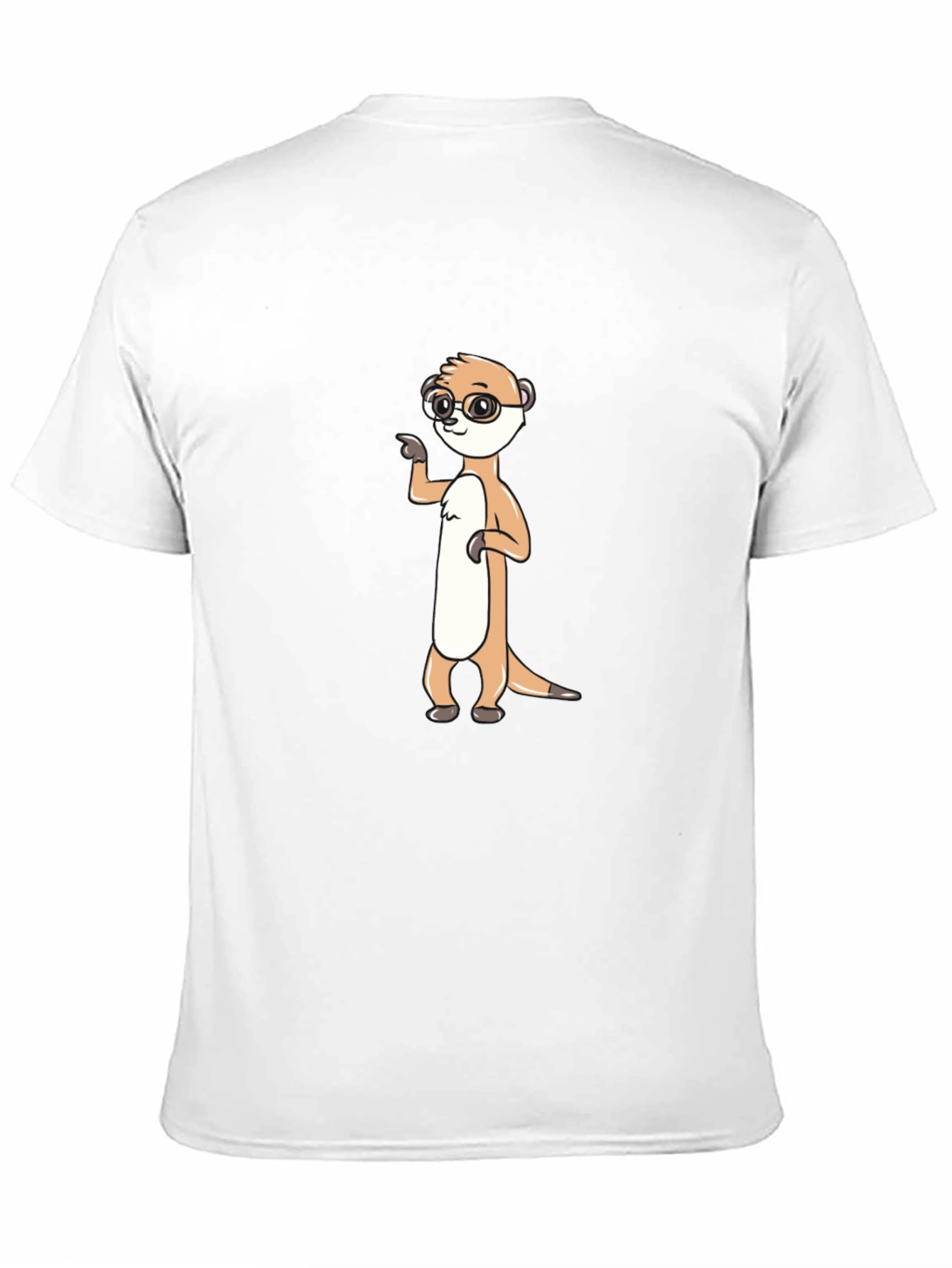 Black Meerkat Wearing Glasses T-Shirt view 11
