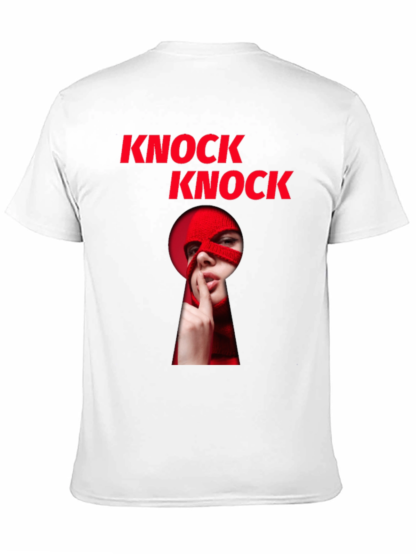 Black Knock Knock Graphic T-Shirt - Intrigue & Style view 11