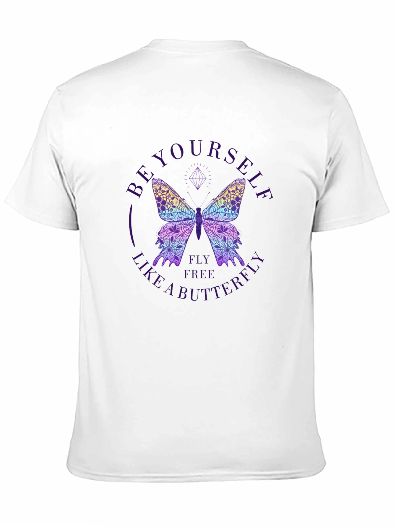 Black Be Yourself Butterfly Graphic Tee view 11