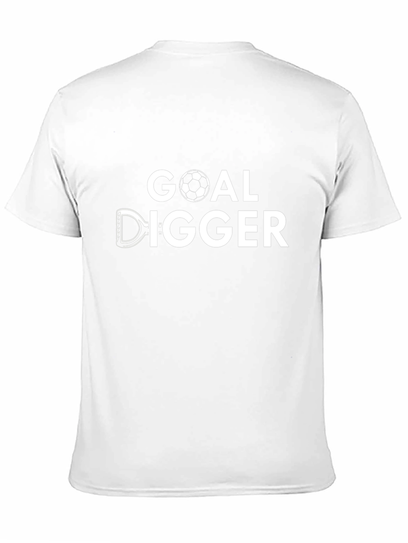 Black Goal Digger Funny Soccer Graphic T-Shirt view 11