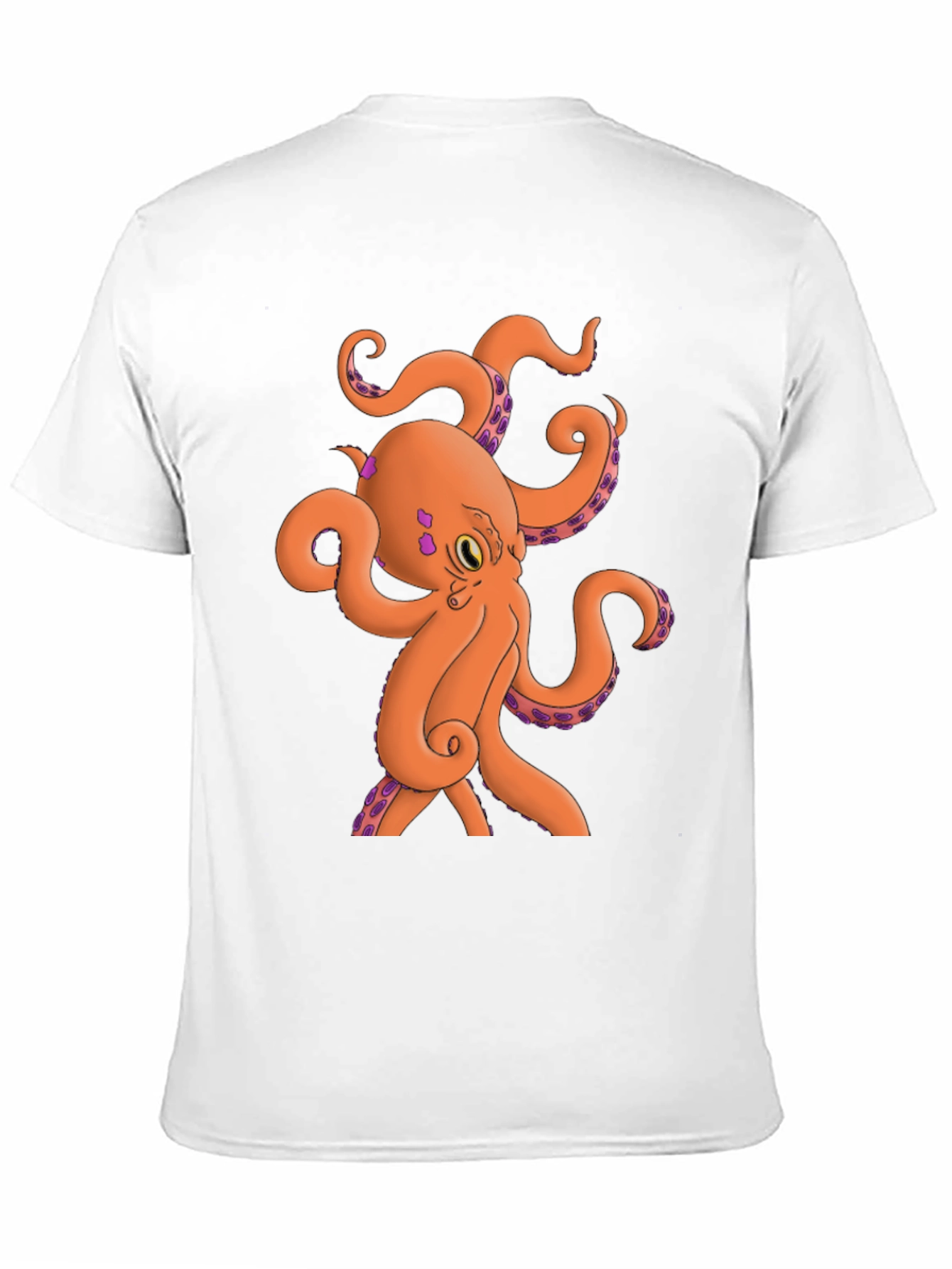 Black Octopus Graphic Tee - Black Cotton Blend view 11