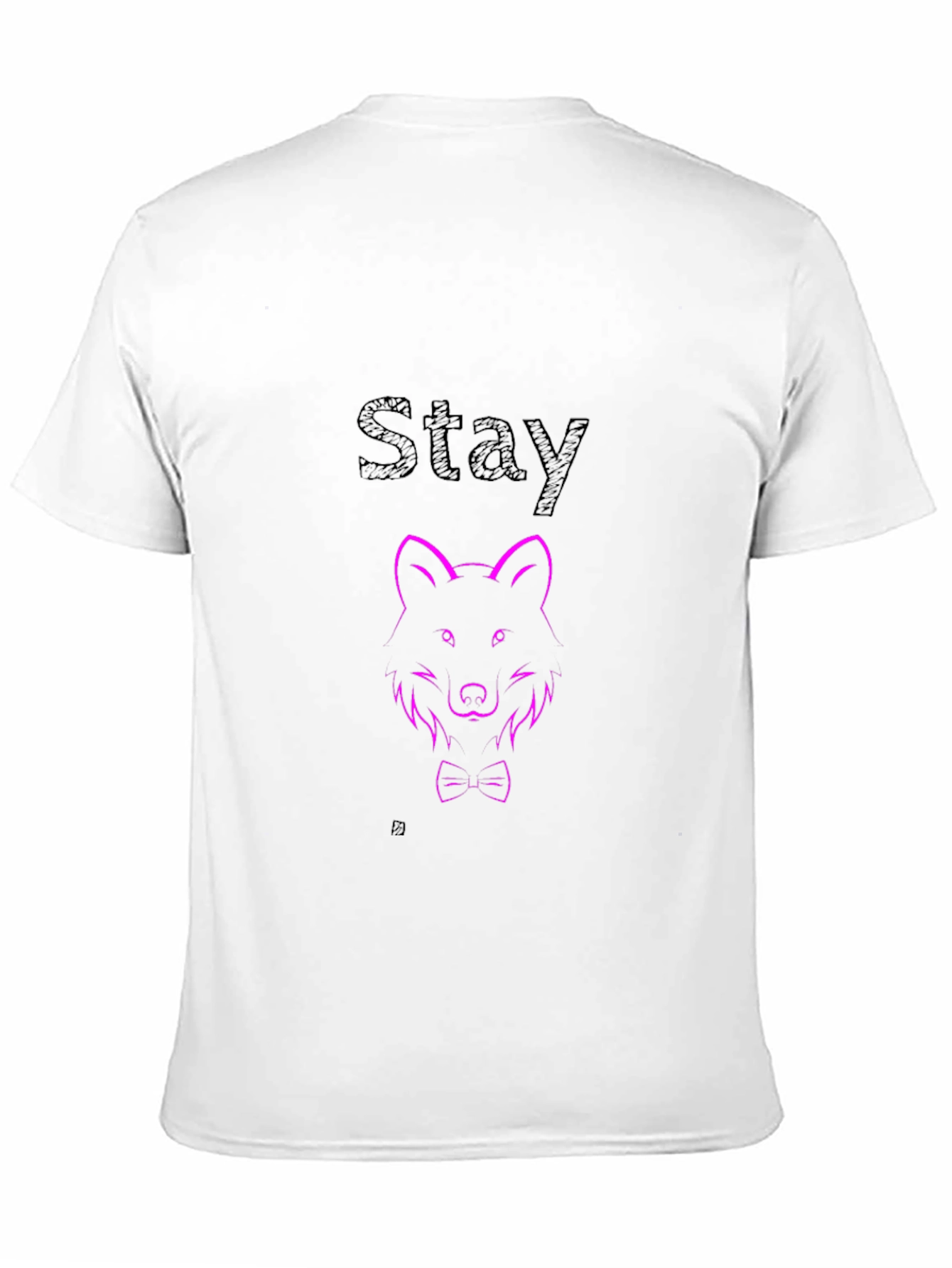 Black Men's Black Wolf Graphic Tee - Stay Stylish view 11
