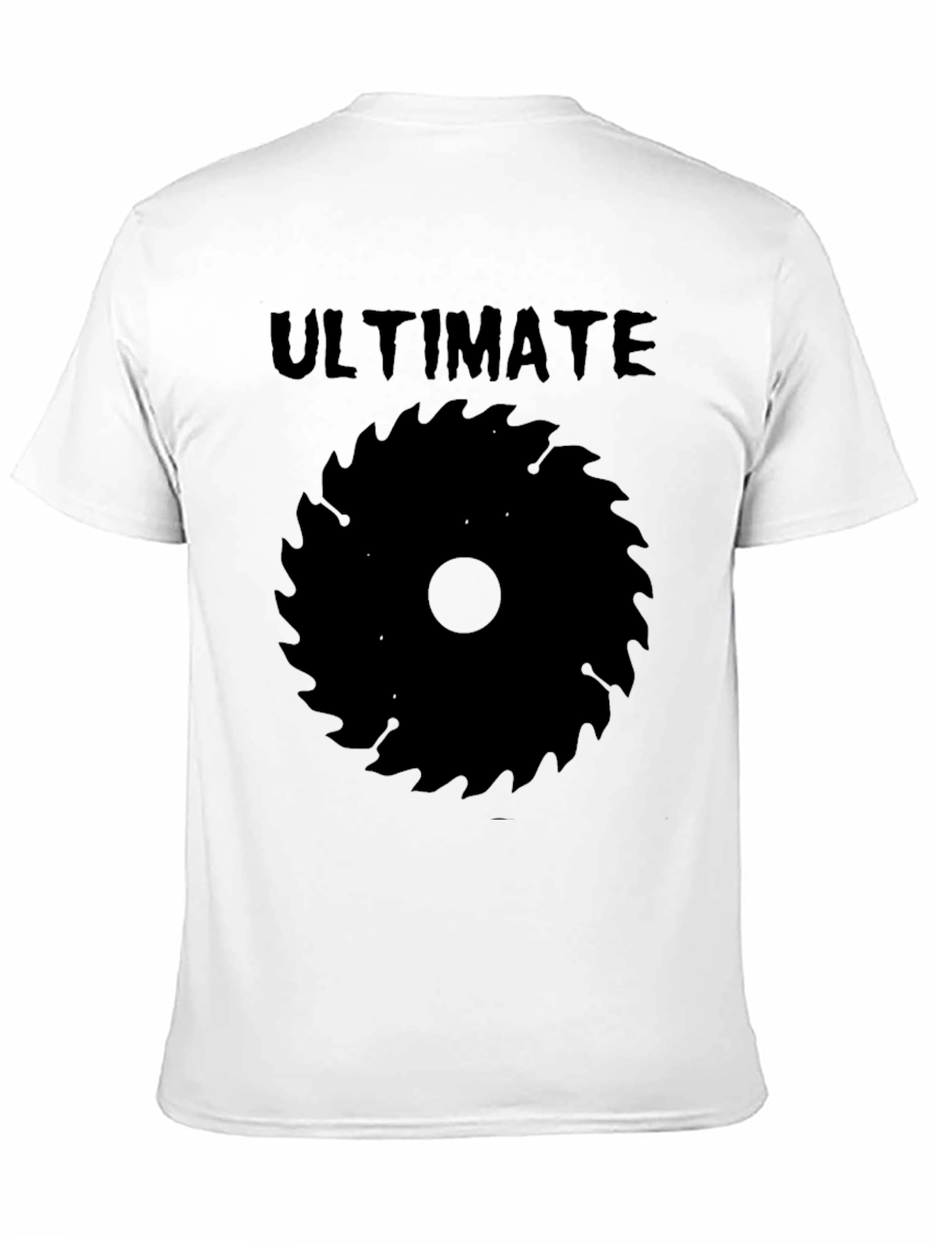 Black Ultimate Saw Blade Graphic Tee - Black Cotton Shirt view 11