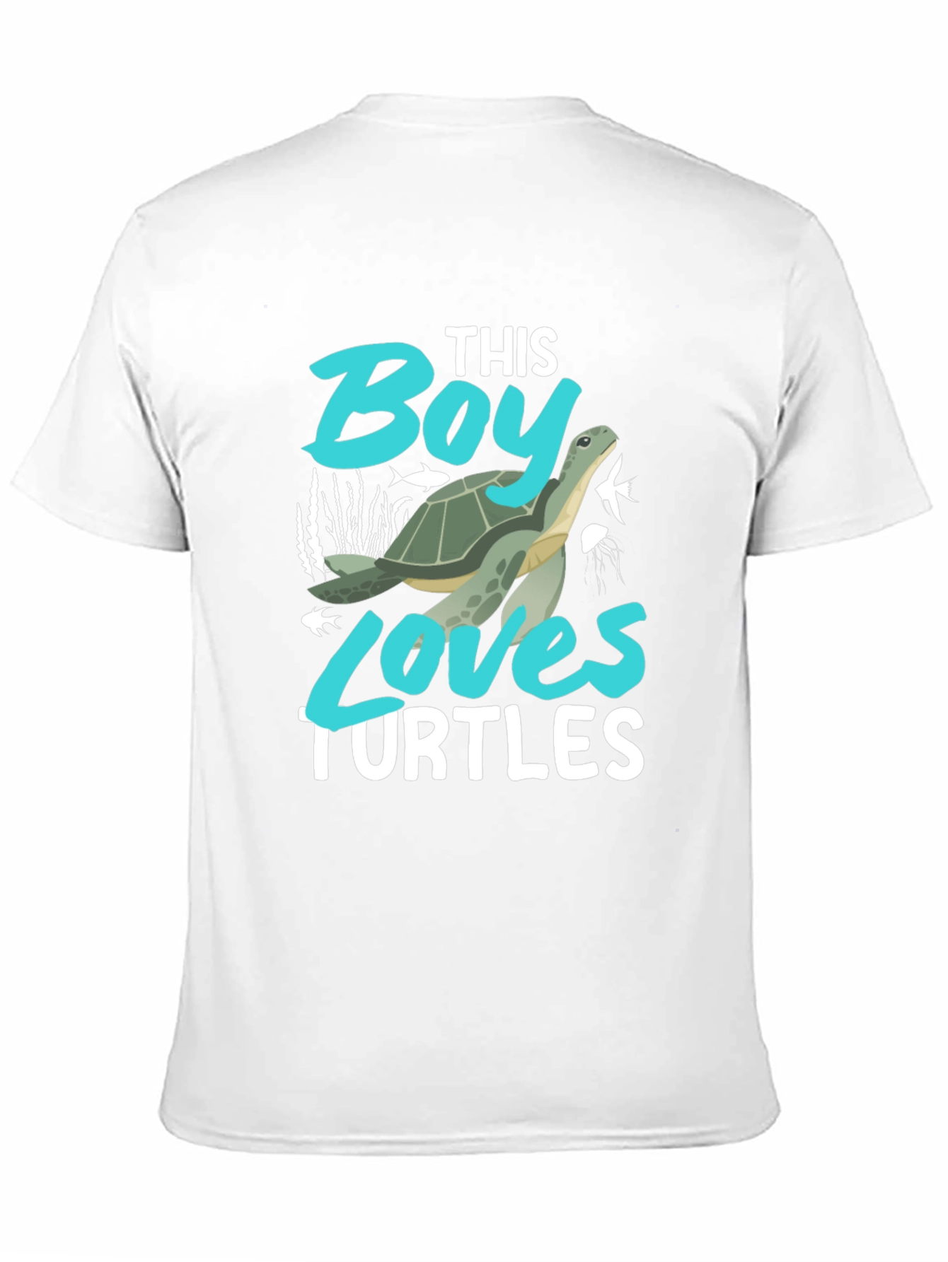 Black Boy Loves Turtles Graphic Tee - Black Cotton Blend view 11