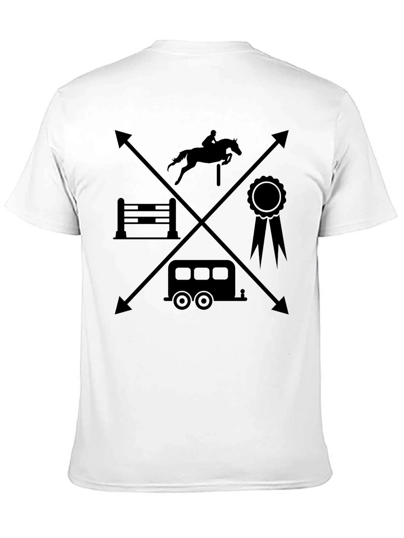 Equestrian T-Shirt - Horseback Riding Design - 11