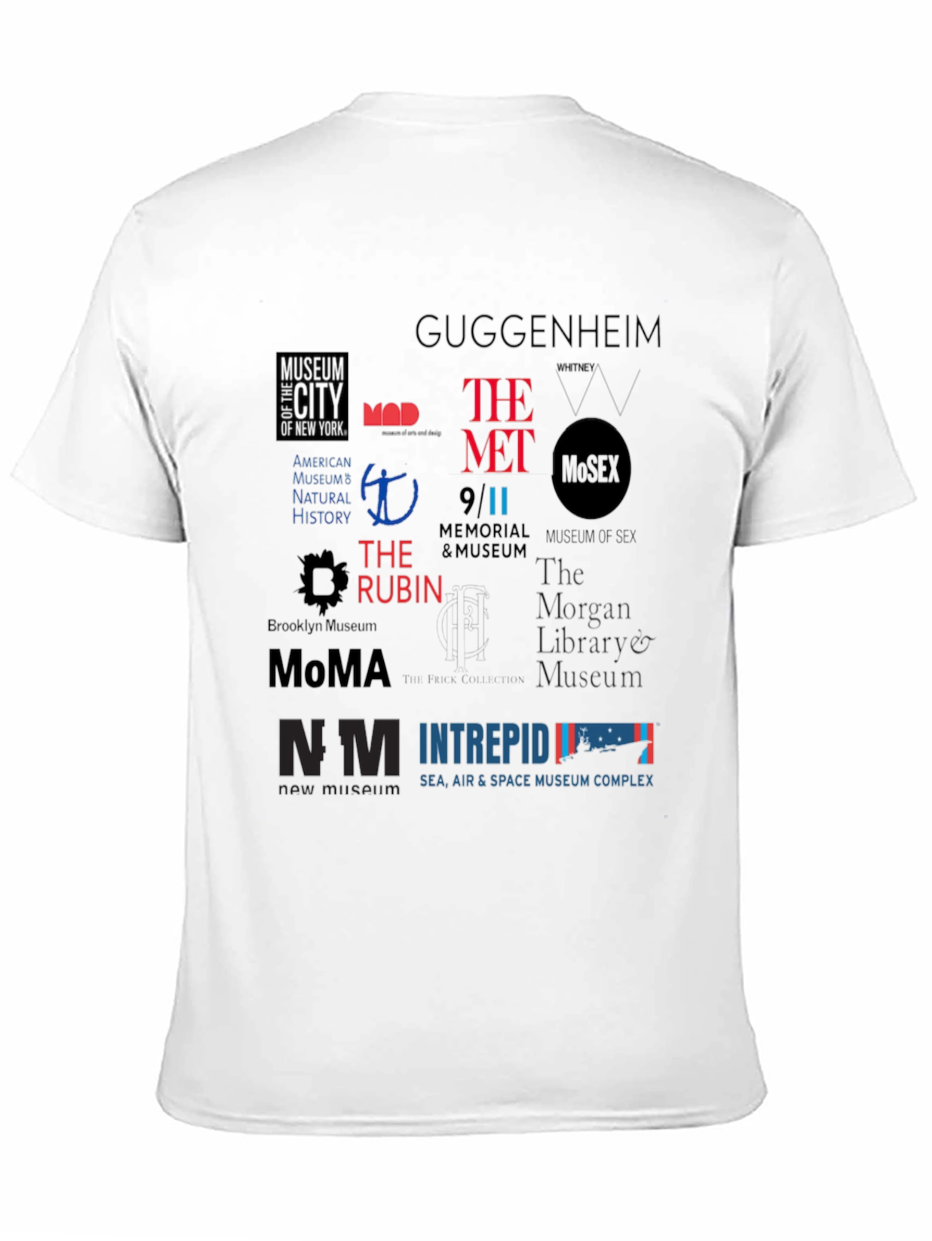 Black NYC Museum Logo T-Shirt | Black Cotton Blend view 11