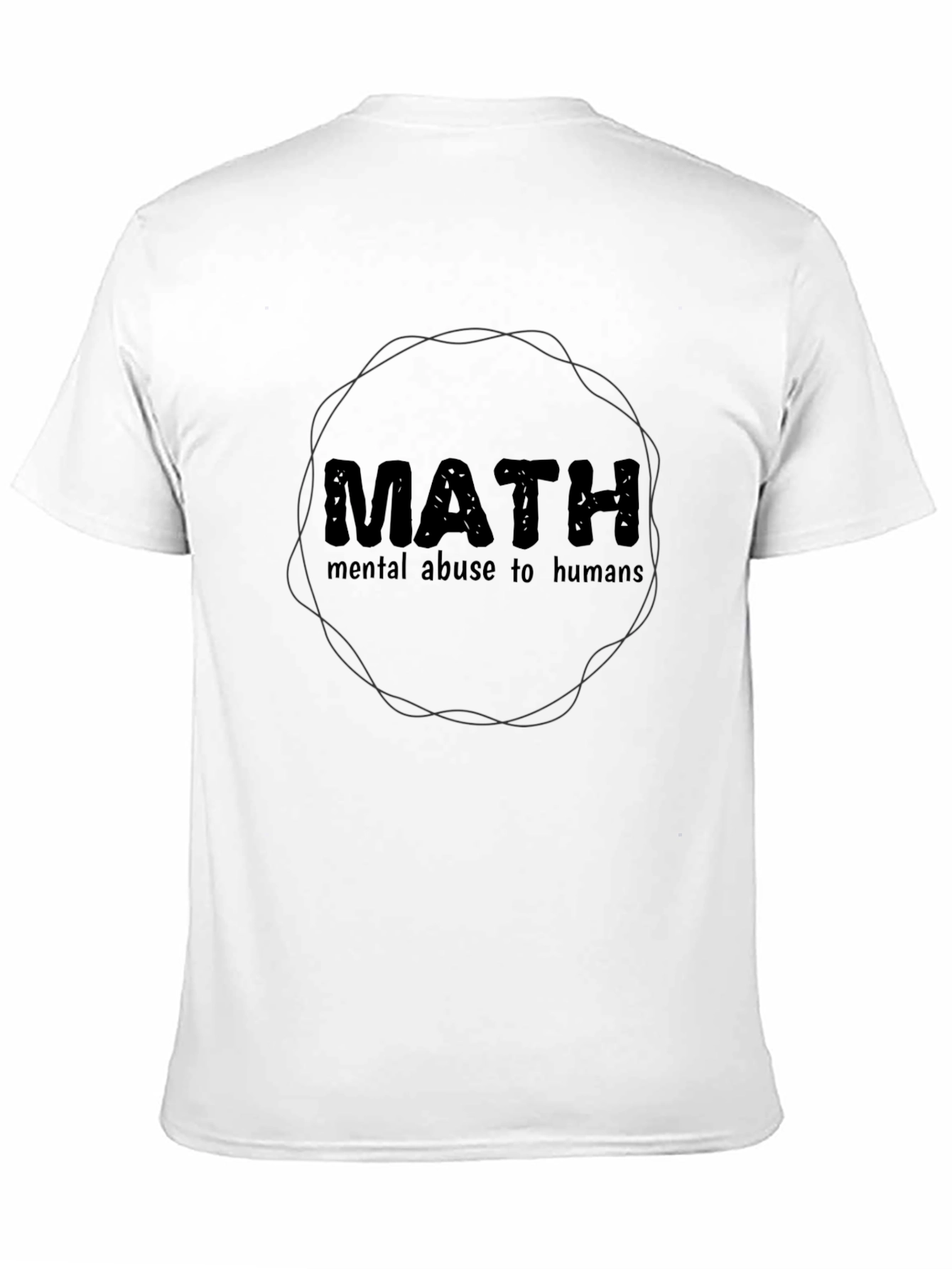 Black Math Mental Abuse T-Shirt view 11