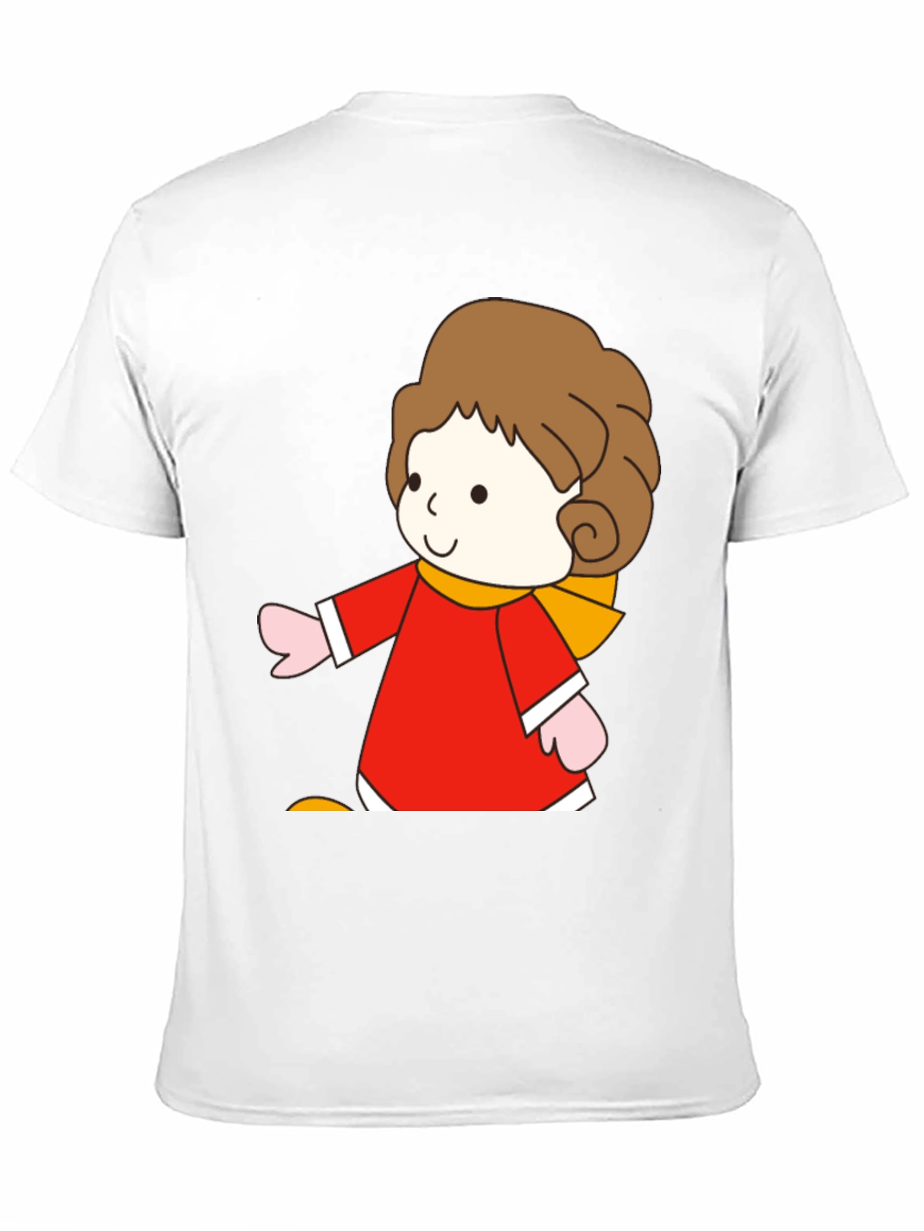 Black Cartoon Girl Graphic Tee - Soft Cotton Blend view 11