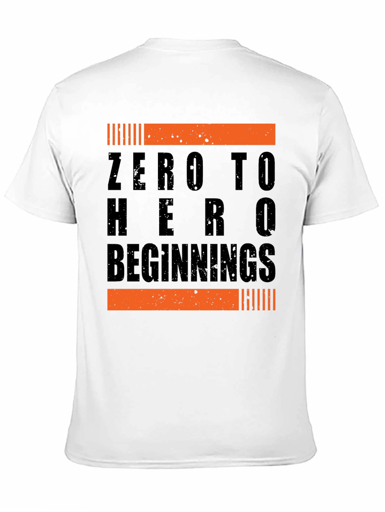 Black Zero to Hero Beginnings Black Graphic Tee view 11