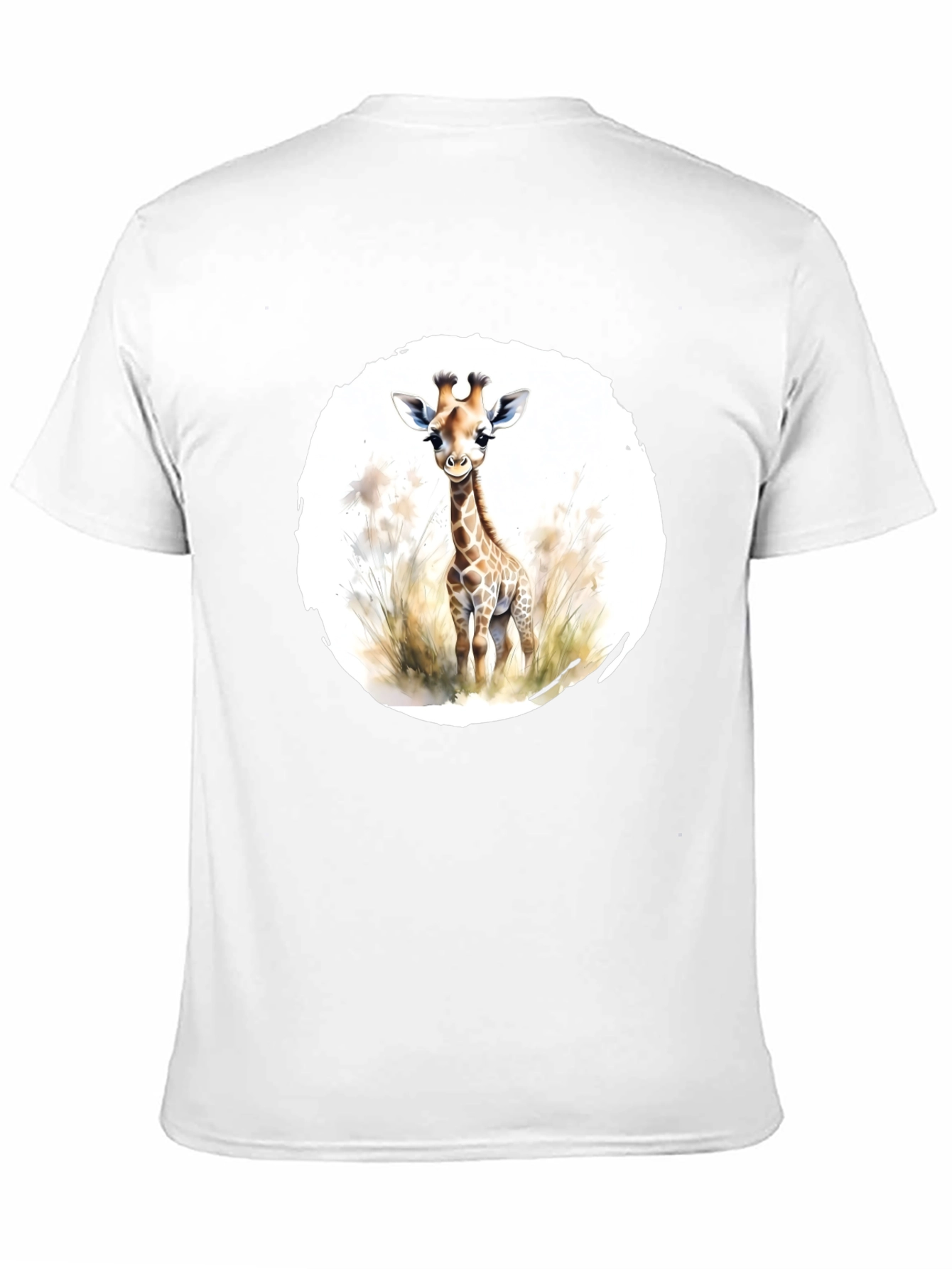 Black Giraffe Graphic Tee - Unisex Black T-Shirt view 11