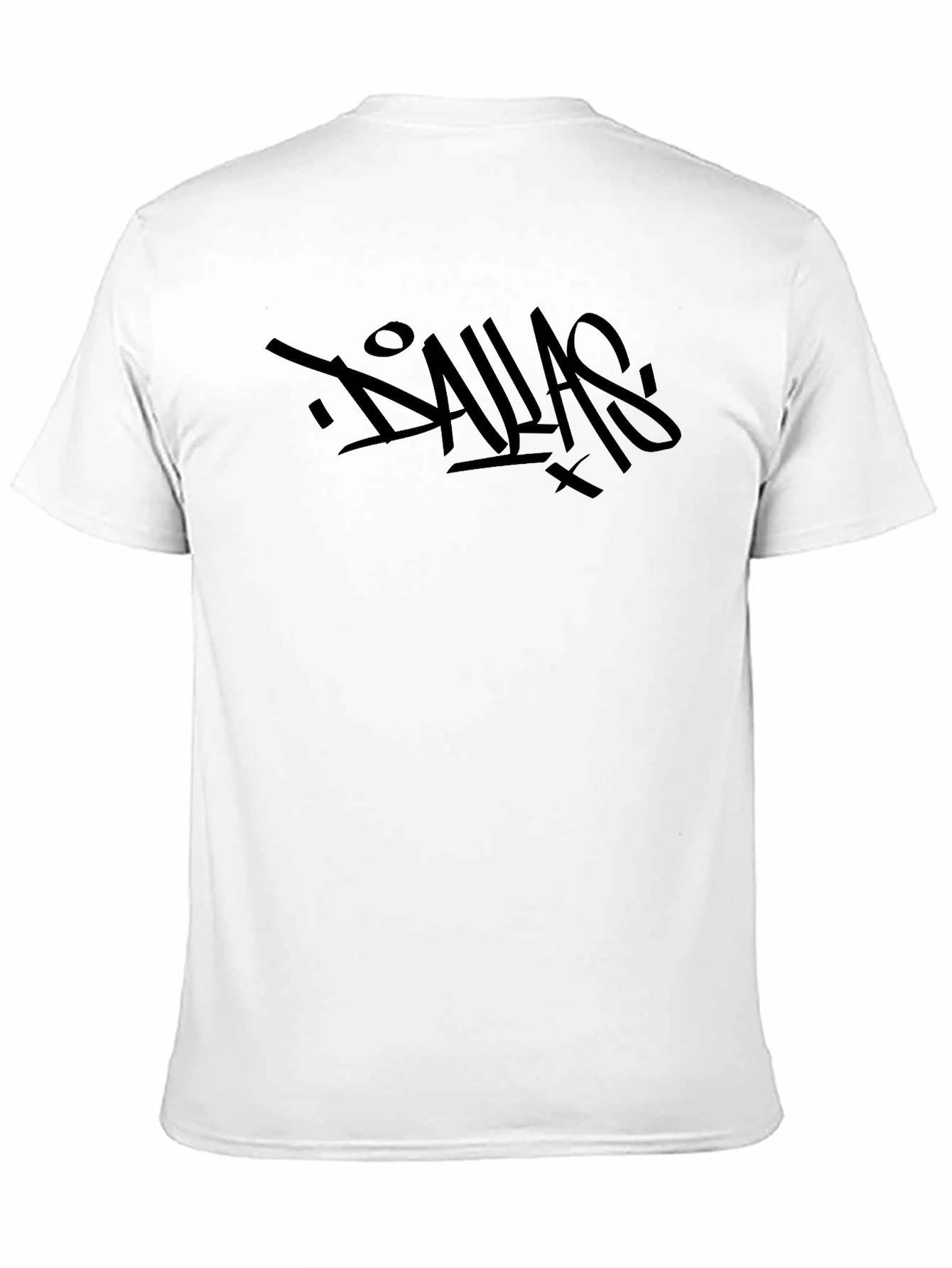 Black Men's Black Dallas Graffiti Graphic Tee view 11
