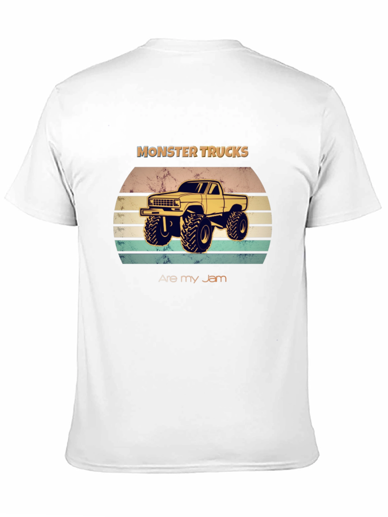 Black Monster Trucks Are My Jam T-Shirt view 11