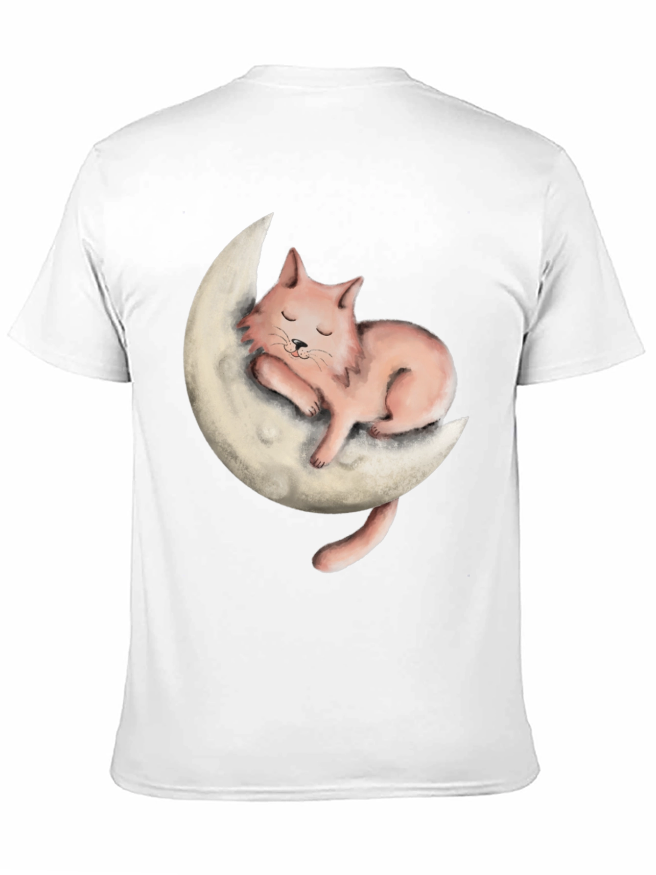 Black Cat on Moon Graphic Tee - Relaxed Fit view 11