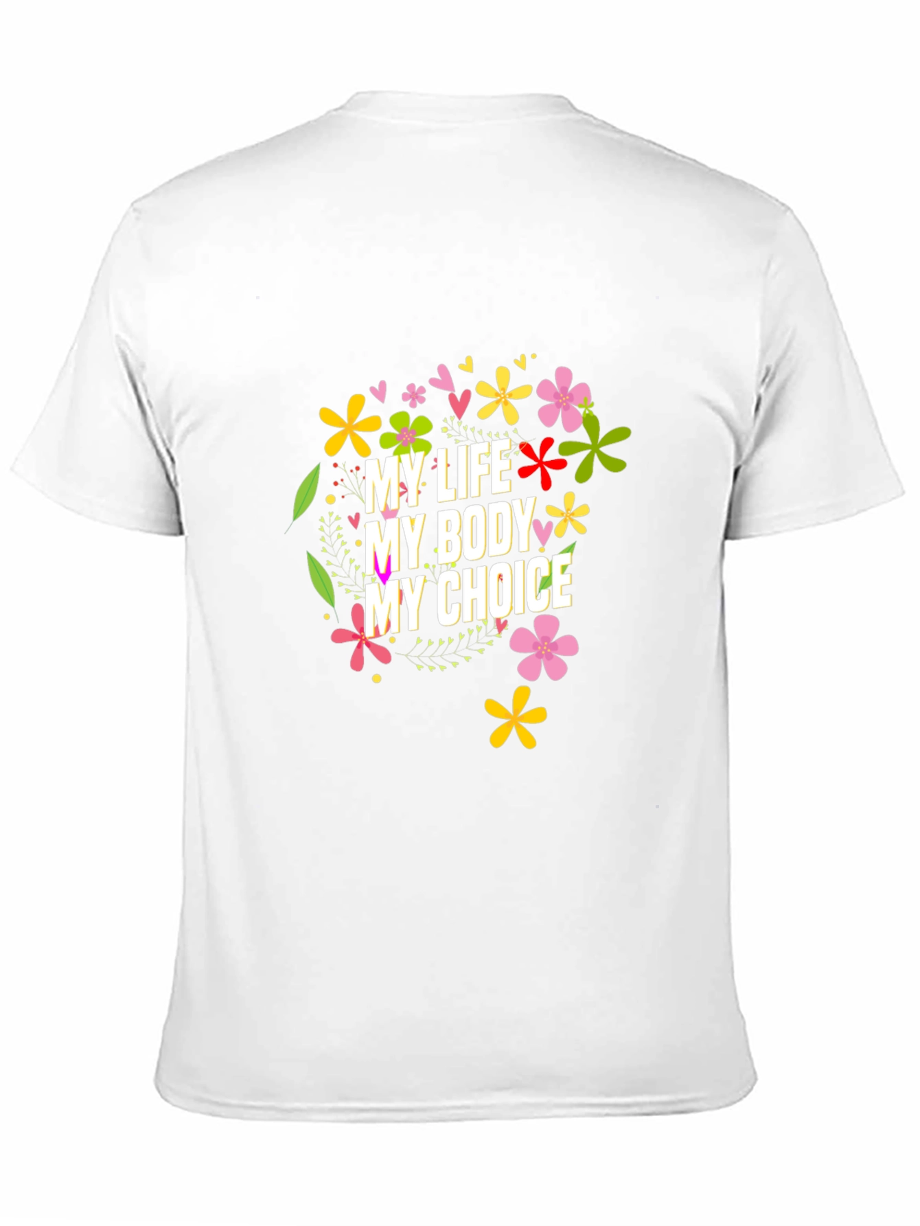 Black My Body My Choice Floral Tee view 11