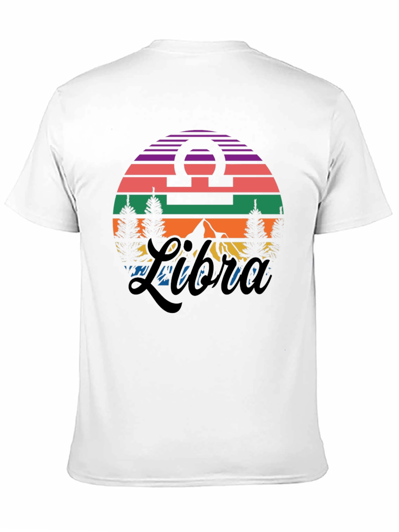 Black Libra Sunset T-Shirt view 11