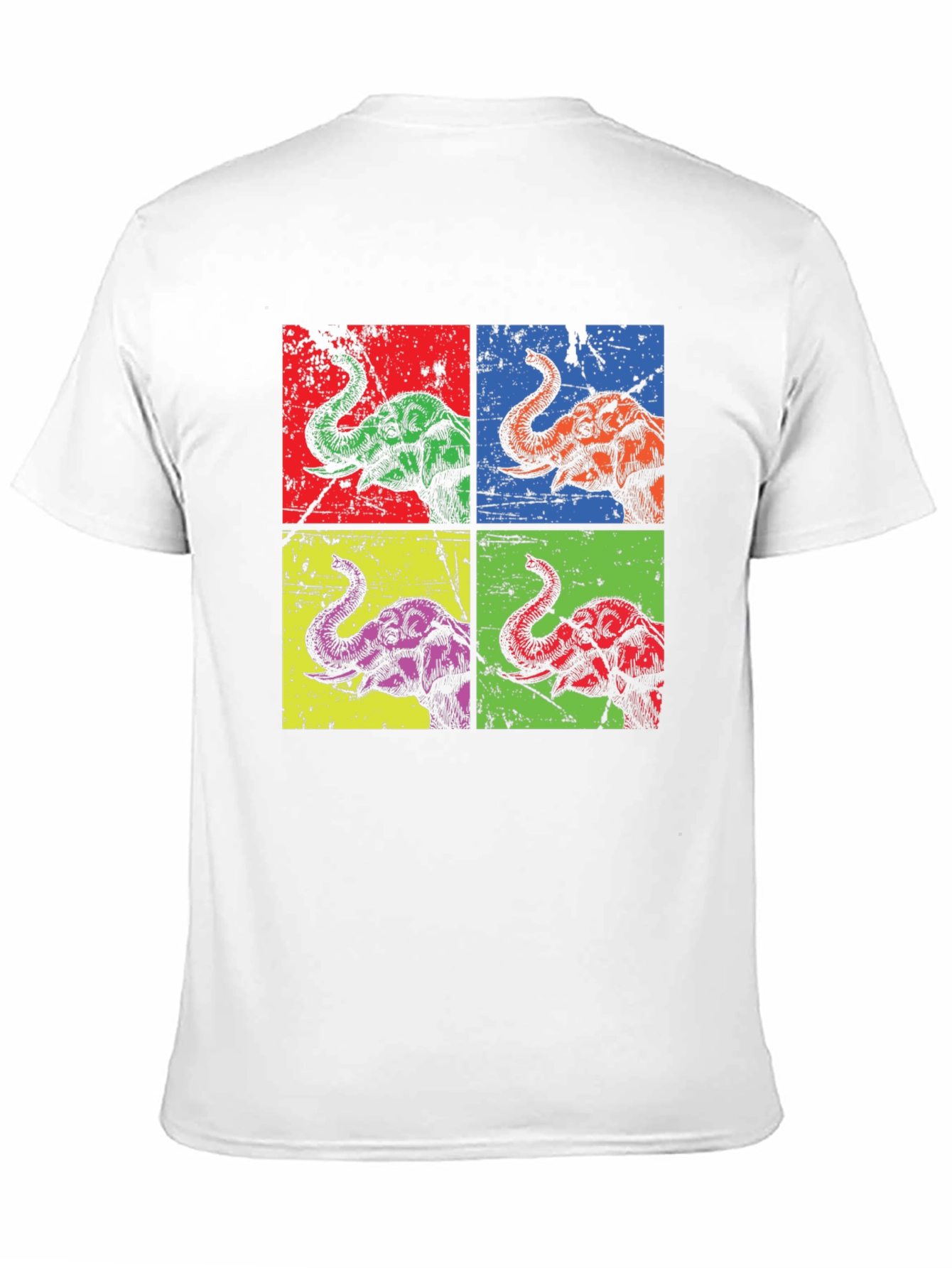 Black Pop Art Elephant Graphic Tee - Unique & Stylish view 11