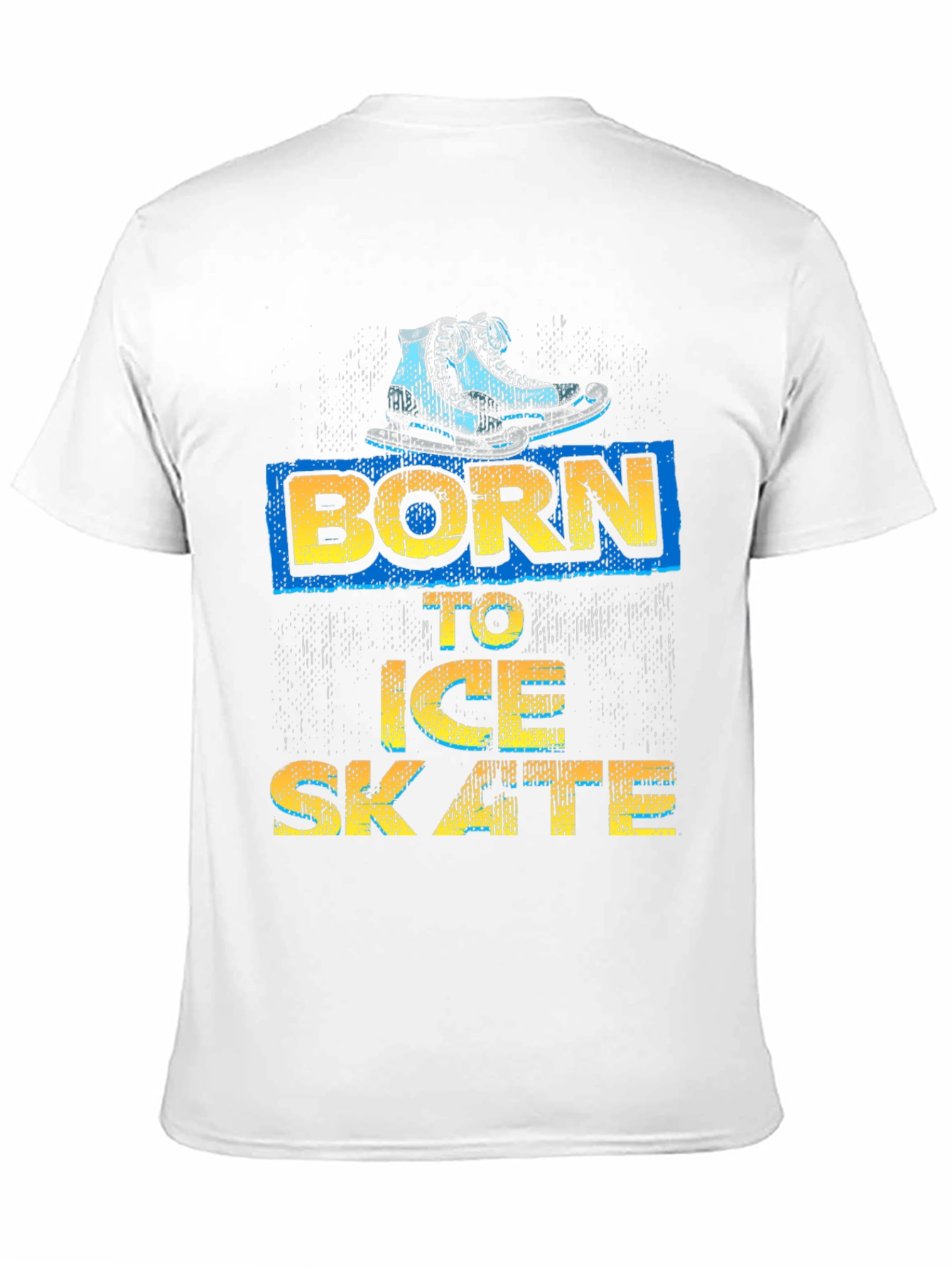 Black Born to Ice Skate Black Graphic Tee view 11