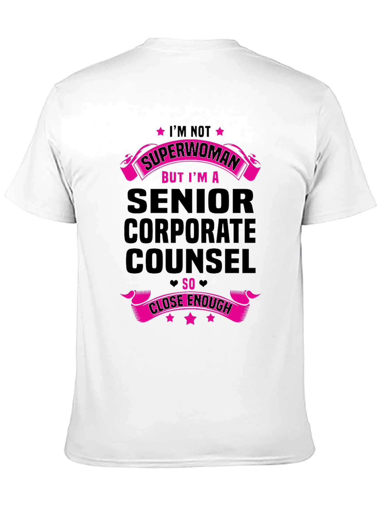 Black Senior Corporate Counsel Superwoman T-Shirt view 11