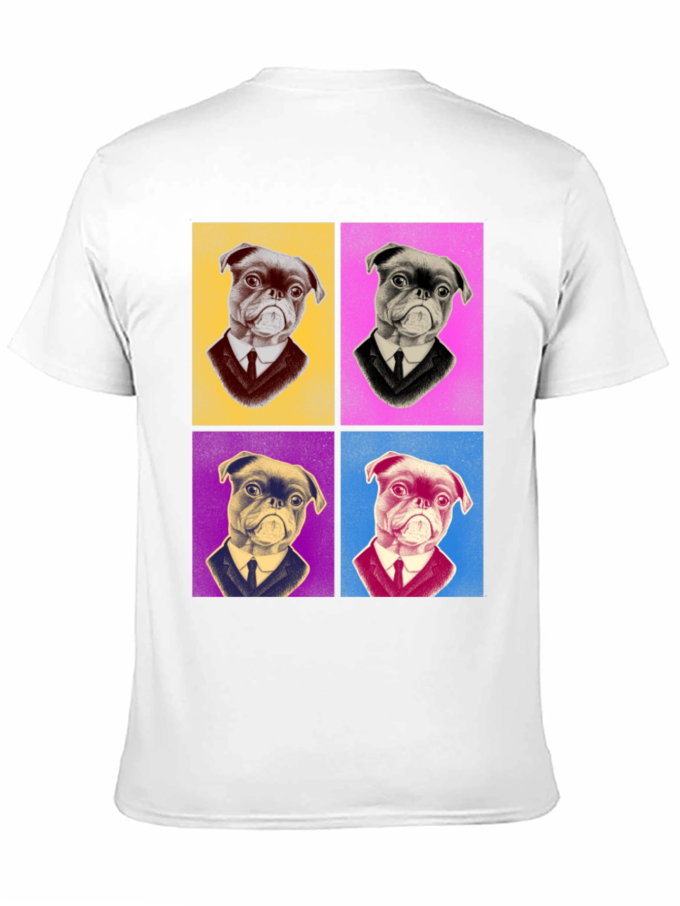 Black Pop Art Pug T-Shirt - Stylish Graphic Tee view 11