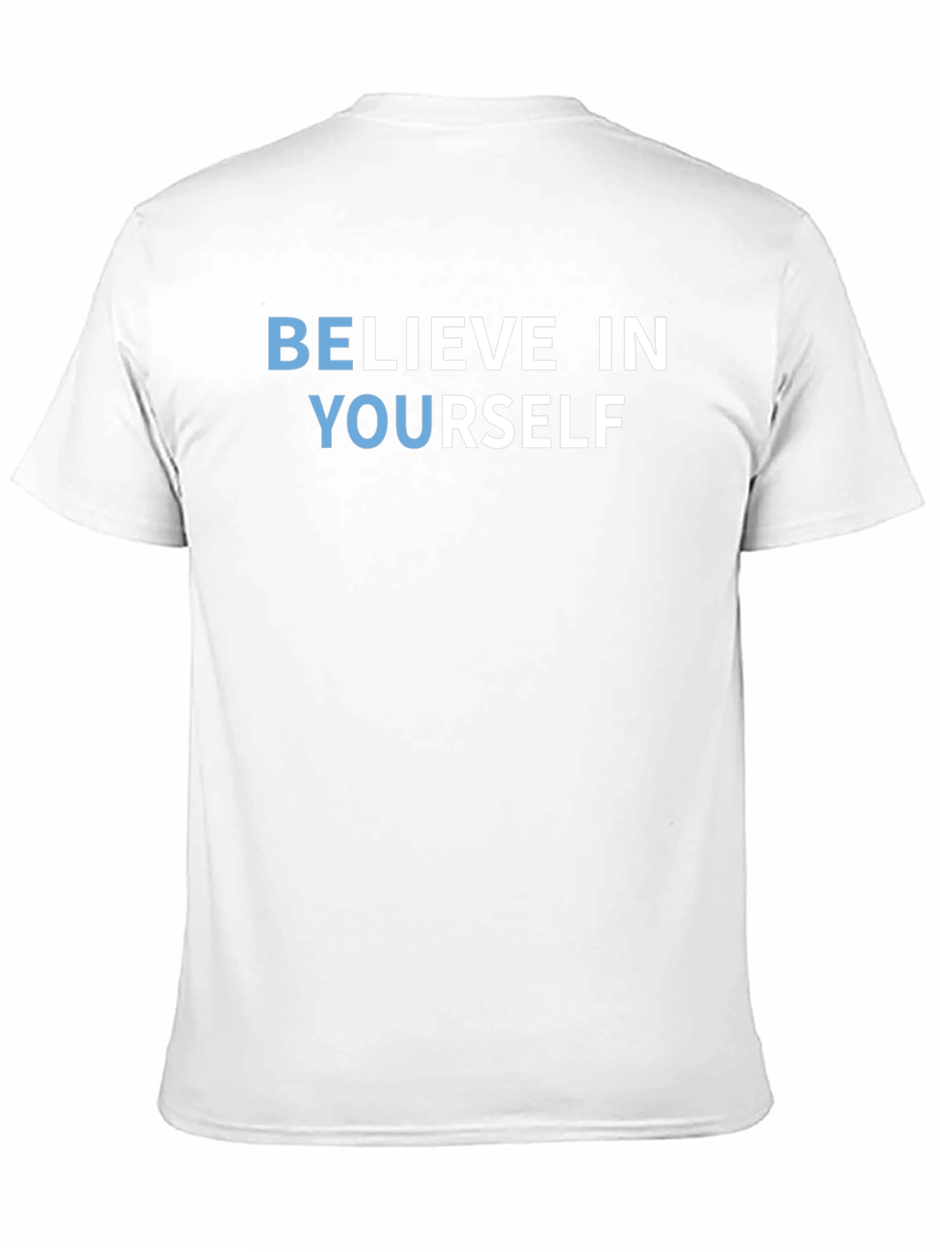 Black Believe In Yourself Motivational T-Shirt view 11