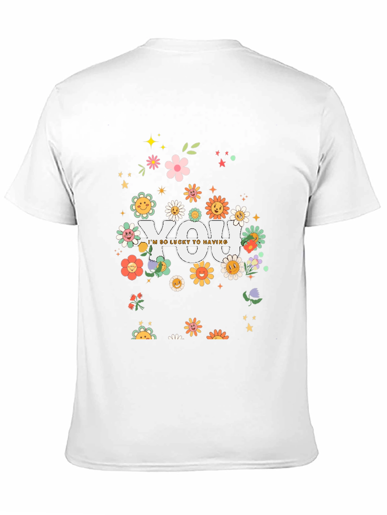 Black Lucky To Have You Graphic Tee - Black view 11